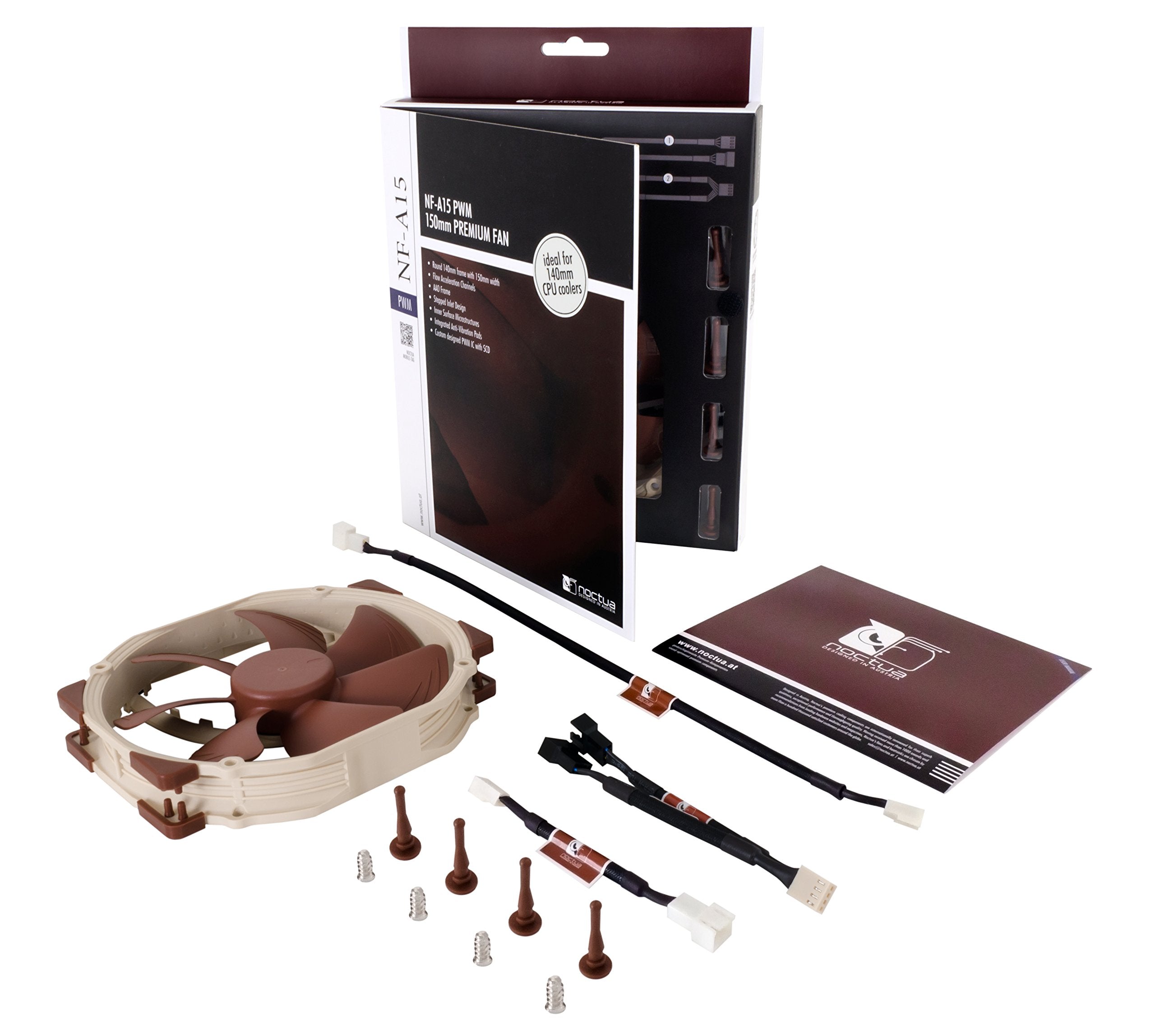 Noctua Nf A15 Pwm, Premium Quiet Fan, 4 Pin (140Mm, Brown)