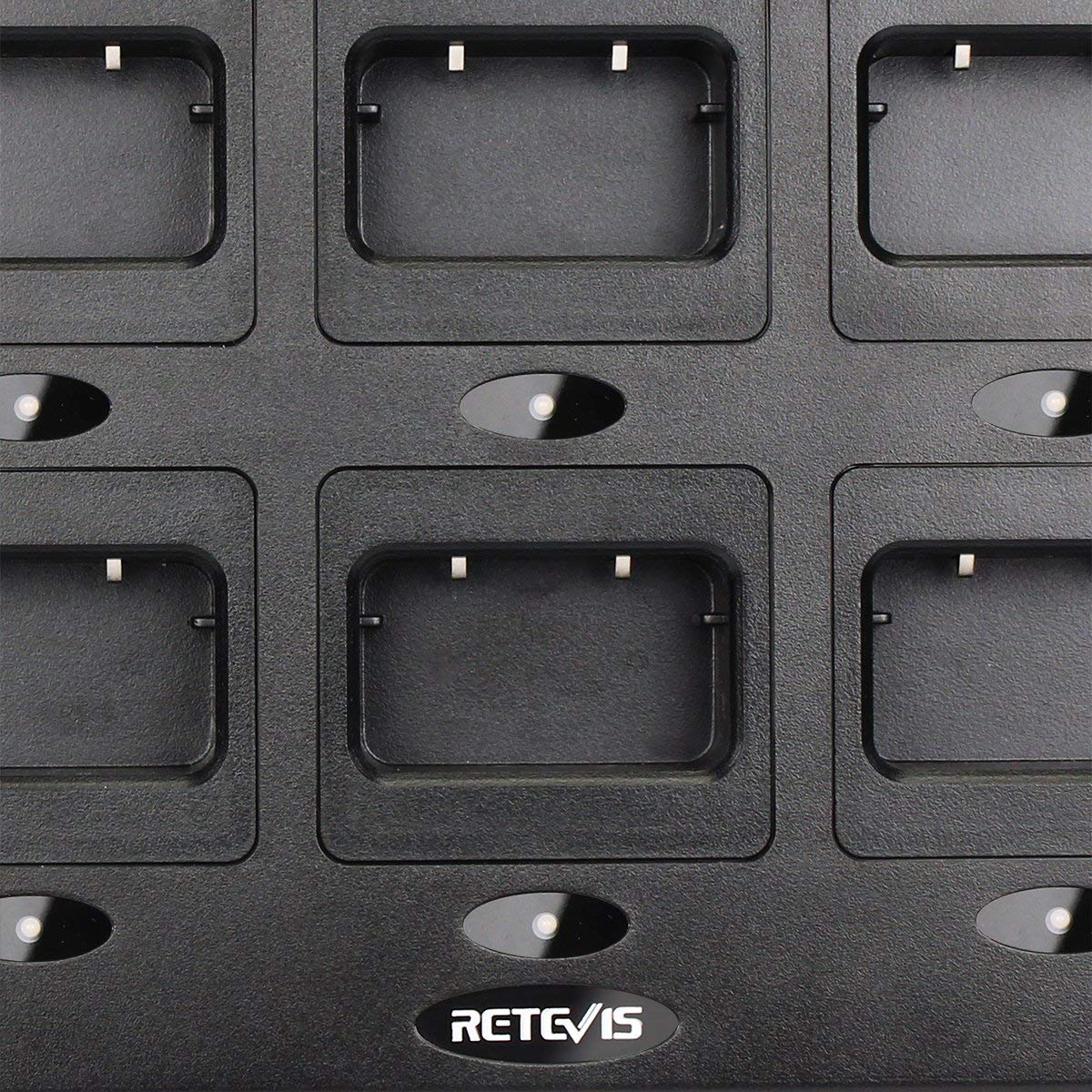 Retevis Rt21 H 777S Six Way Charger, Multi Unit Rapid Gang Charger, Compatible With Retevis Rt21 H 777S (Not For H 777) Rt21V Rt28 Rt53 Walkie Talkie And Batteries (1 Pack)