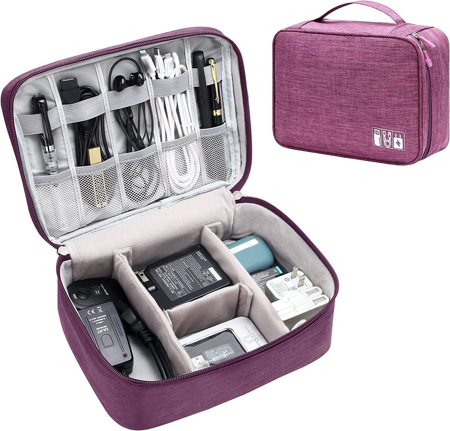 Vyatirang Electronics Accessories Organizer Bag Universal Carry Travel Gadget Bag For Cables Gadget Hard Disk Usb Cable Power Ba