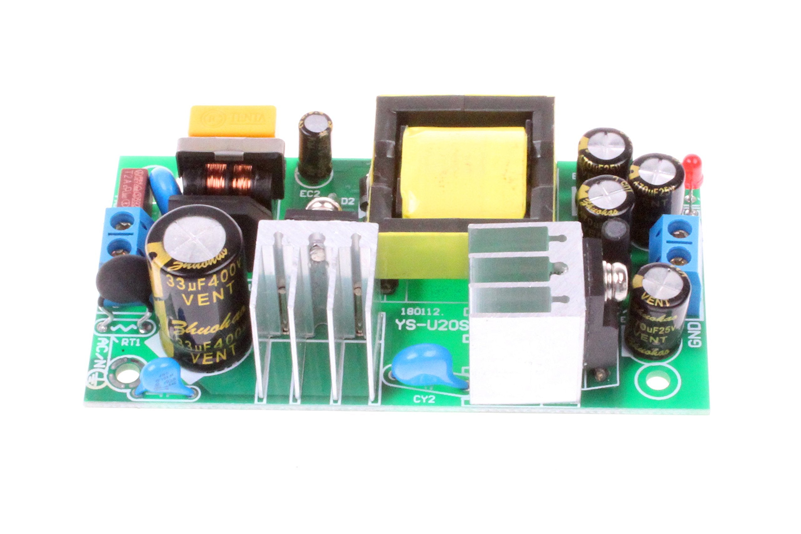 Noyito Ac To Dc Precision Buck Power Supply Module Ac 120V 100V 264V To 12V 2A 2000Ma Isolated Step Down Dc Module (12V 2A) Gree