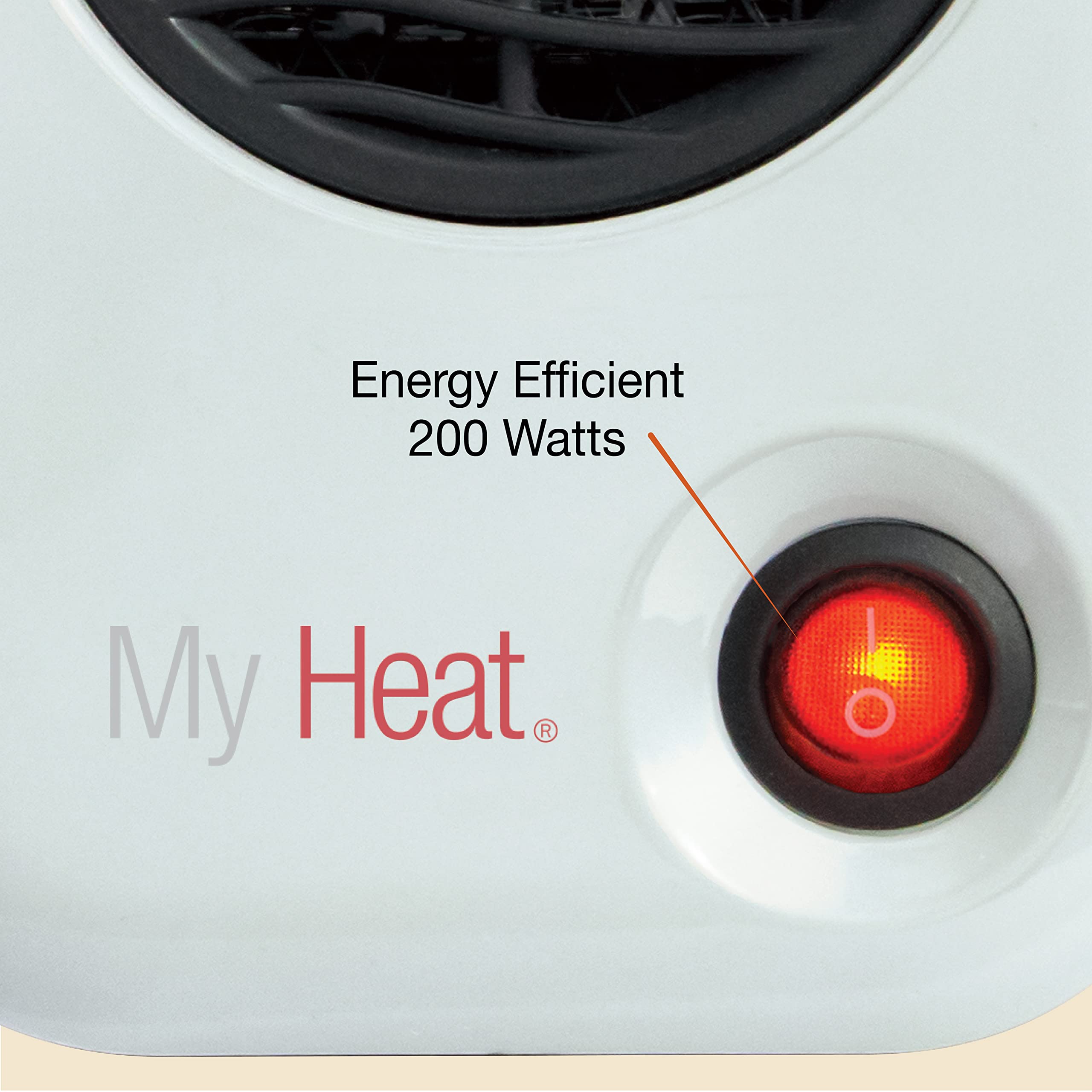 Lasko Myheat Personal Mini Space Heater For Home With Single Speed, 6 Inches, White, 200W, 101