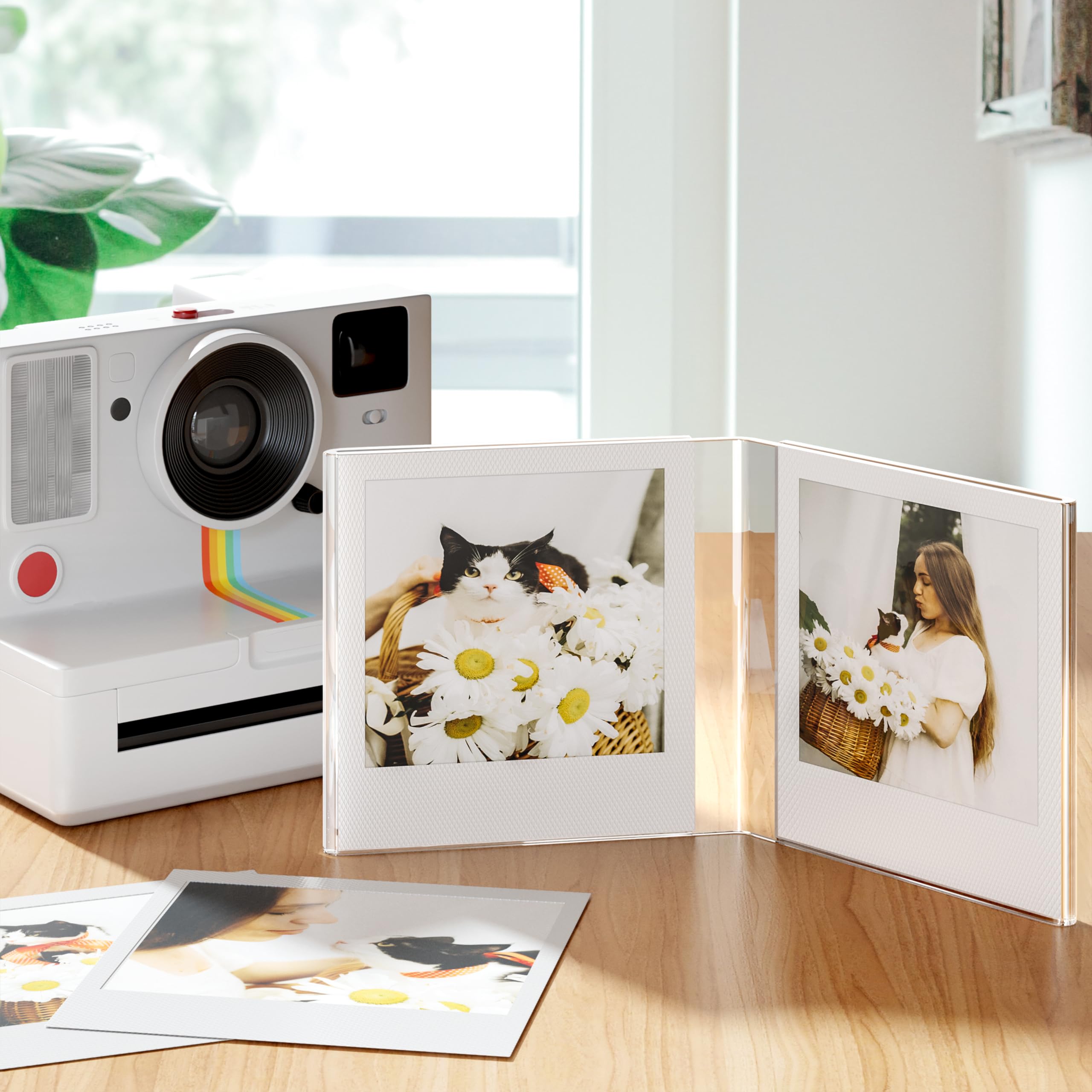 Winkine Polariod Frame For Polaroid I Type/600/Sx 70 Film, Acrylic Polaroid Photo Frame 4.2''X3.5'', Polariod Frame For Photos,