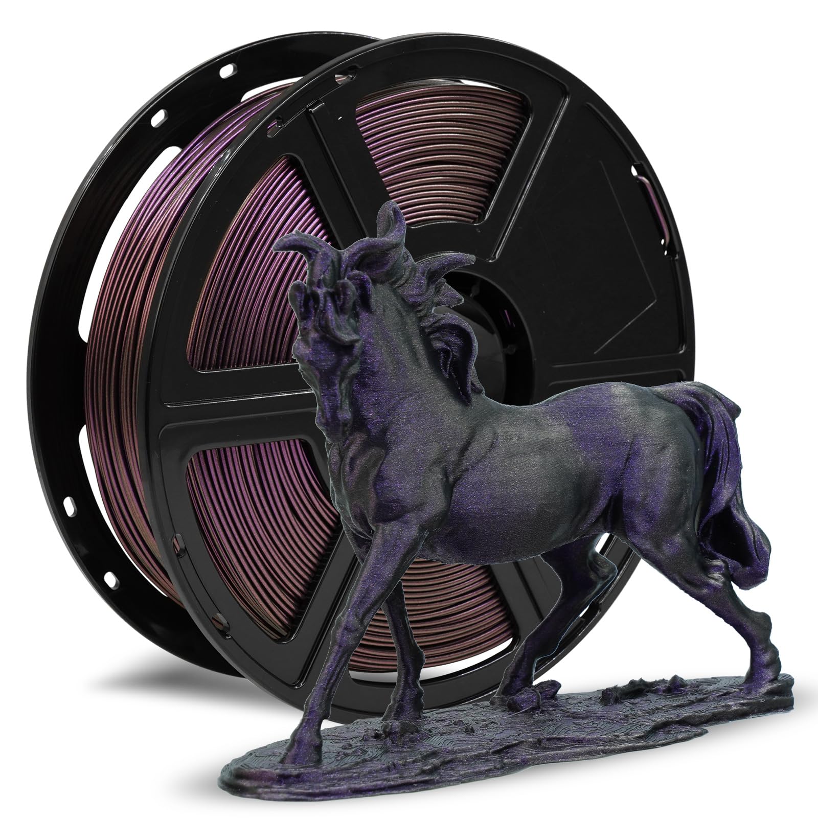 Flashforge High Speed Chameleon Pla Multicolour Abyssal Purple, Max 500 Mm/S Fast Printing, Pla Colour Shift Filament 1.75 Mm, C