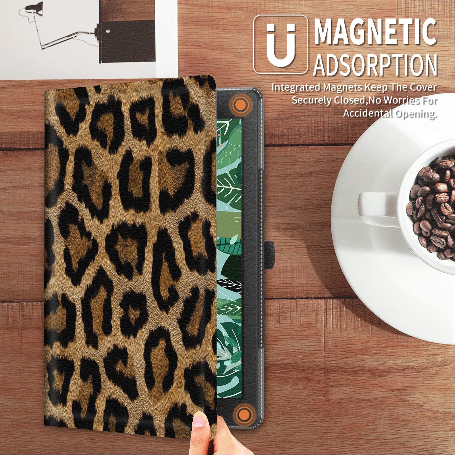 For Samsung Galaxy Tab A8 Case 10.5 Inch 2022 Model Sm X200/X205/X207 Tablet Case,Fuyocwe Pu Leather Smart Folio Stand Case Cove