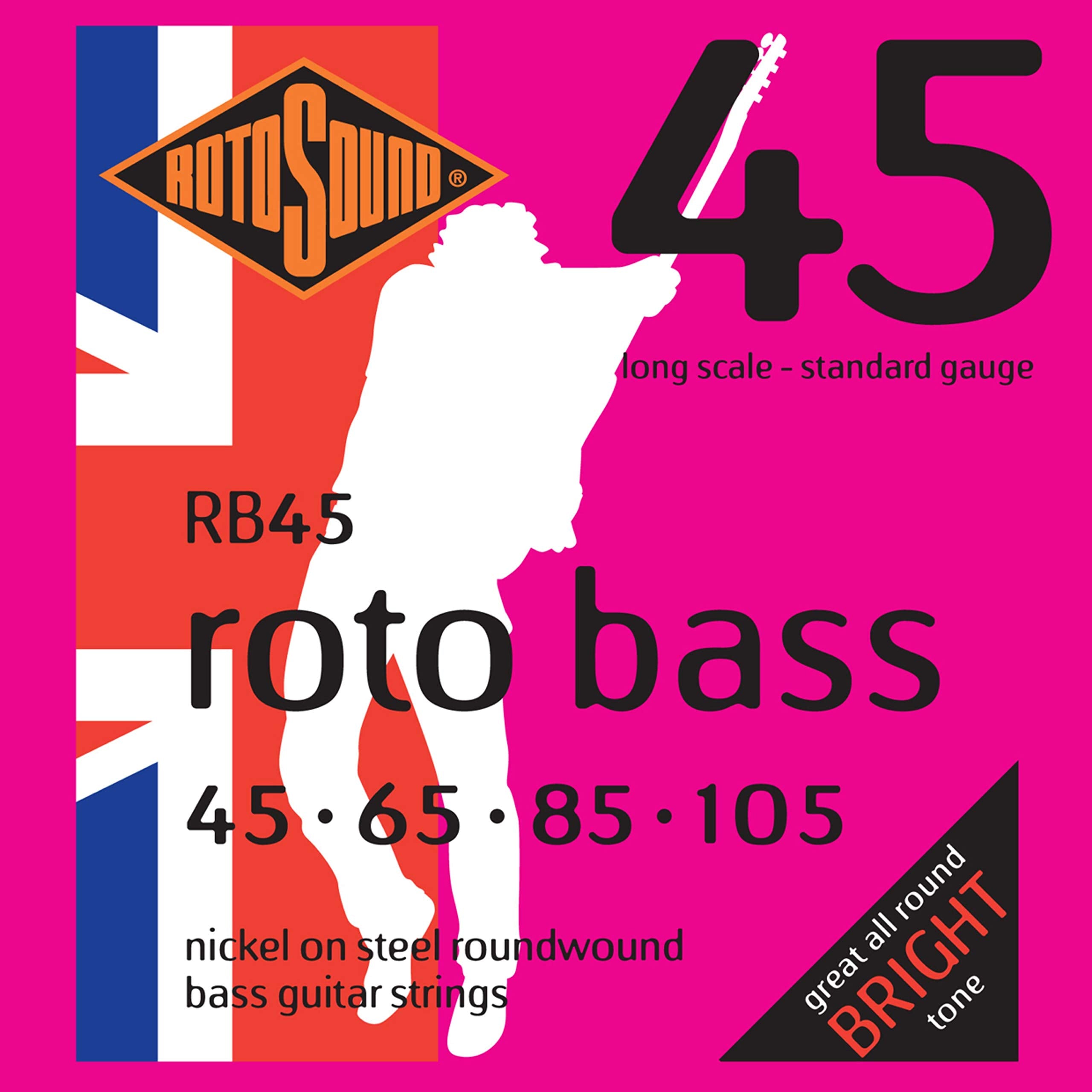 Rotosound Rb45 Rotobass Nickel Roundwound Strings