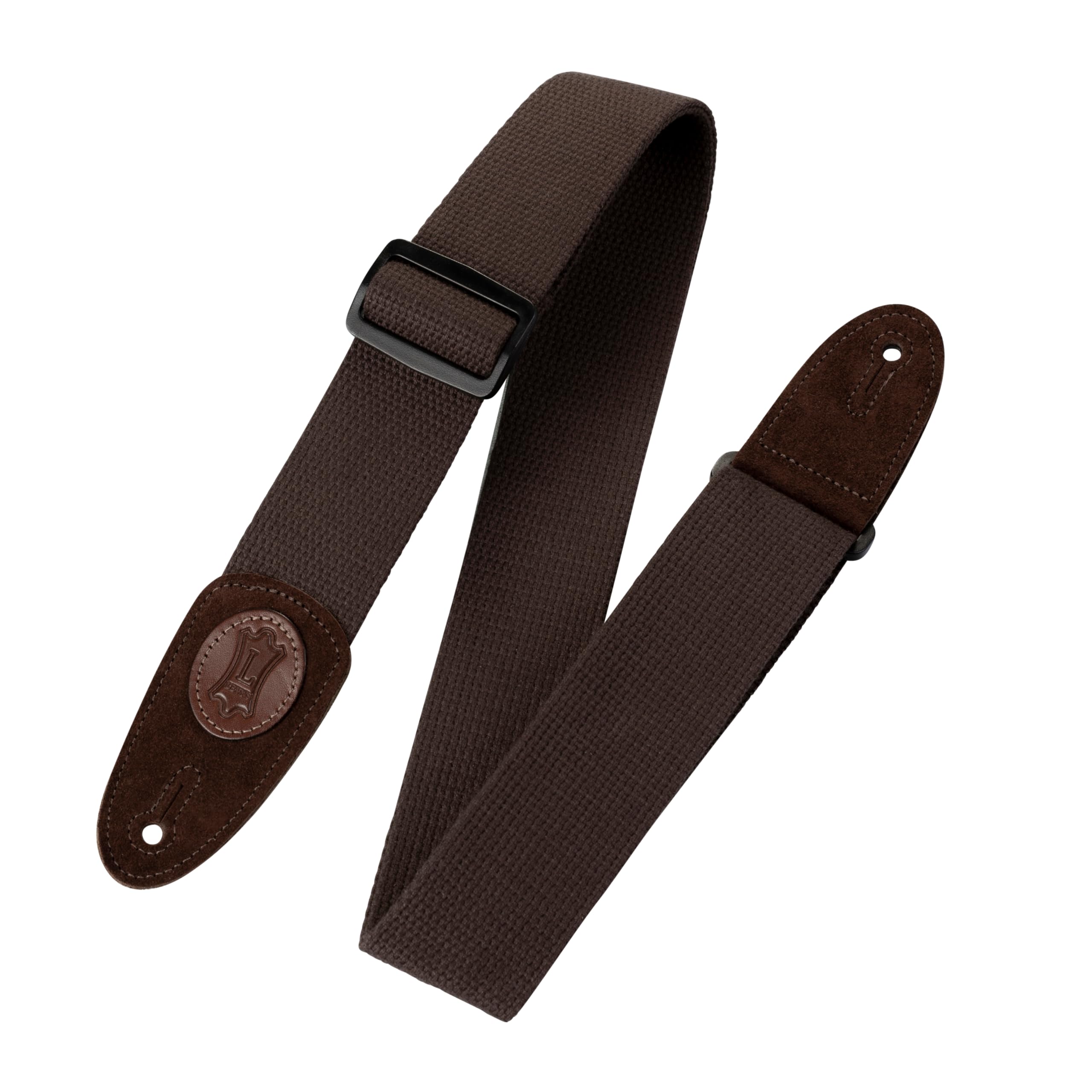 Levys MSSC4BRN 3 Cotton Bass Guitar Strap, Brown