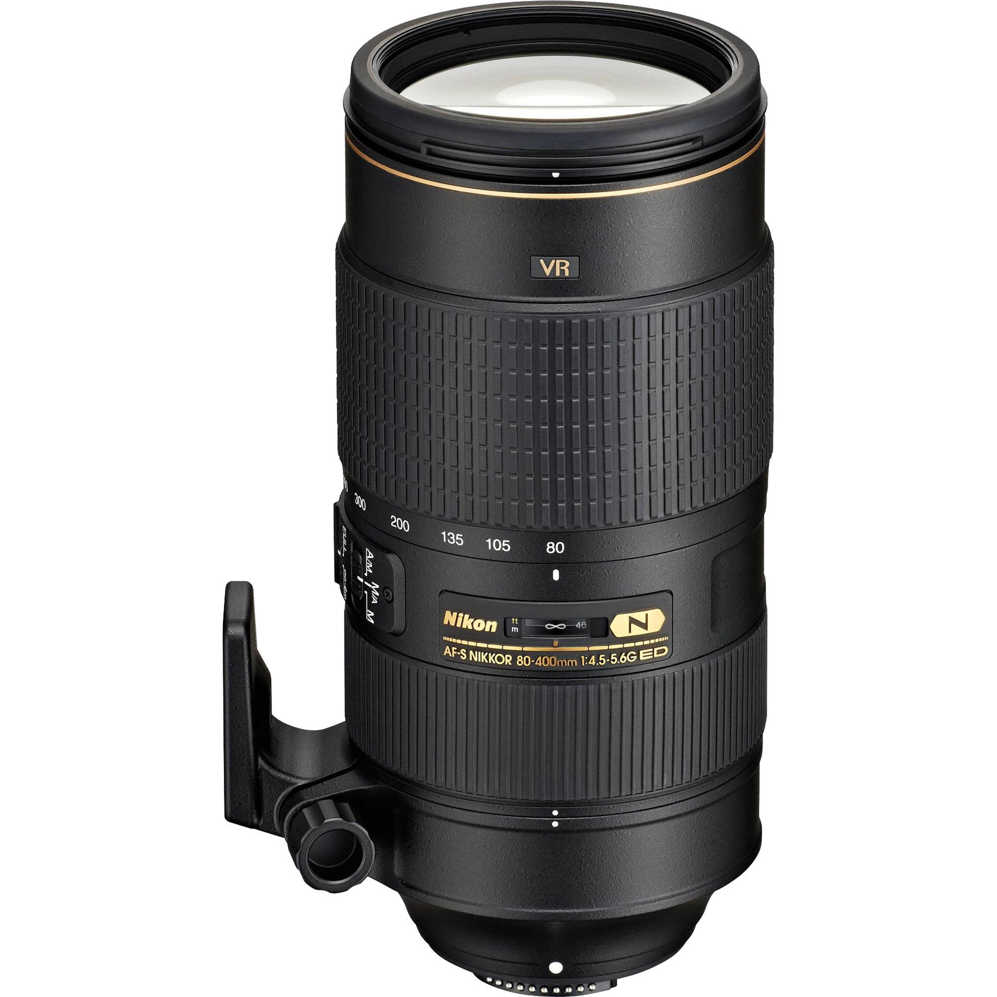 Nikon Af S Fx Nikkor 80 400Mm F.4.5 5.6G Ed Vibration Reduction Zoom Lens With Auto Focus For Nikon Dslr Cameras