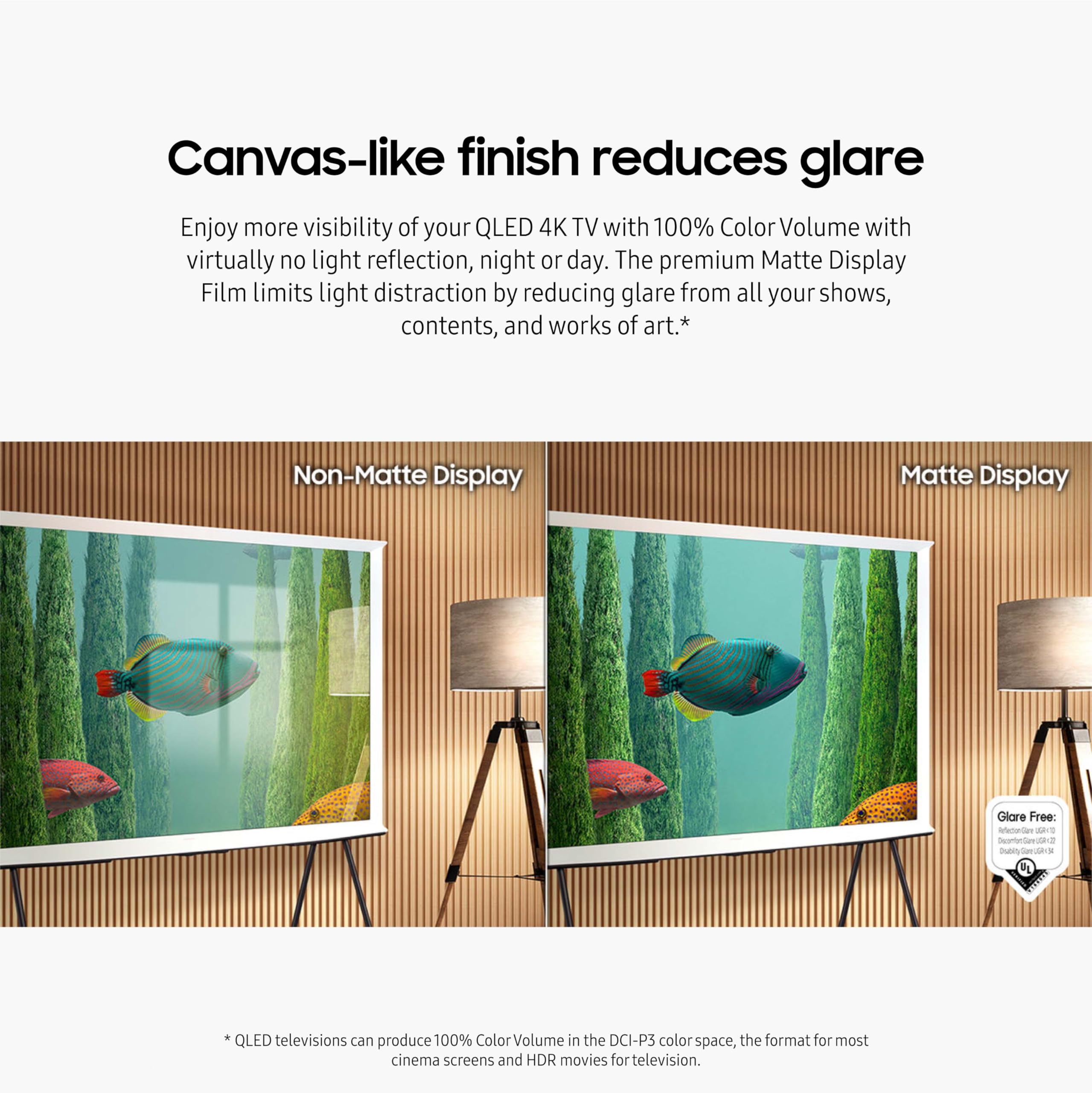 Samsung 65-Inch Class Qled 4K The Serif Ls01D Series Quantum Hdr Smart Tv With 360 L-Shape Design, Anti-Reflection Matte Display