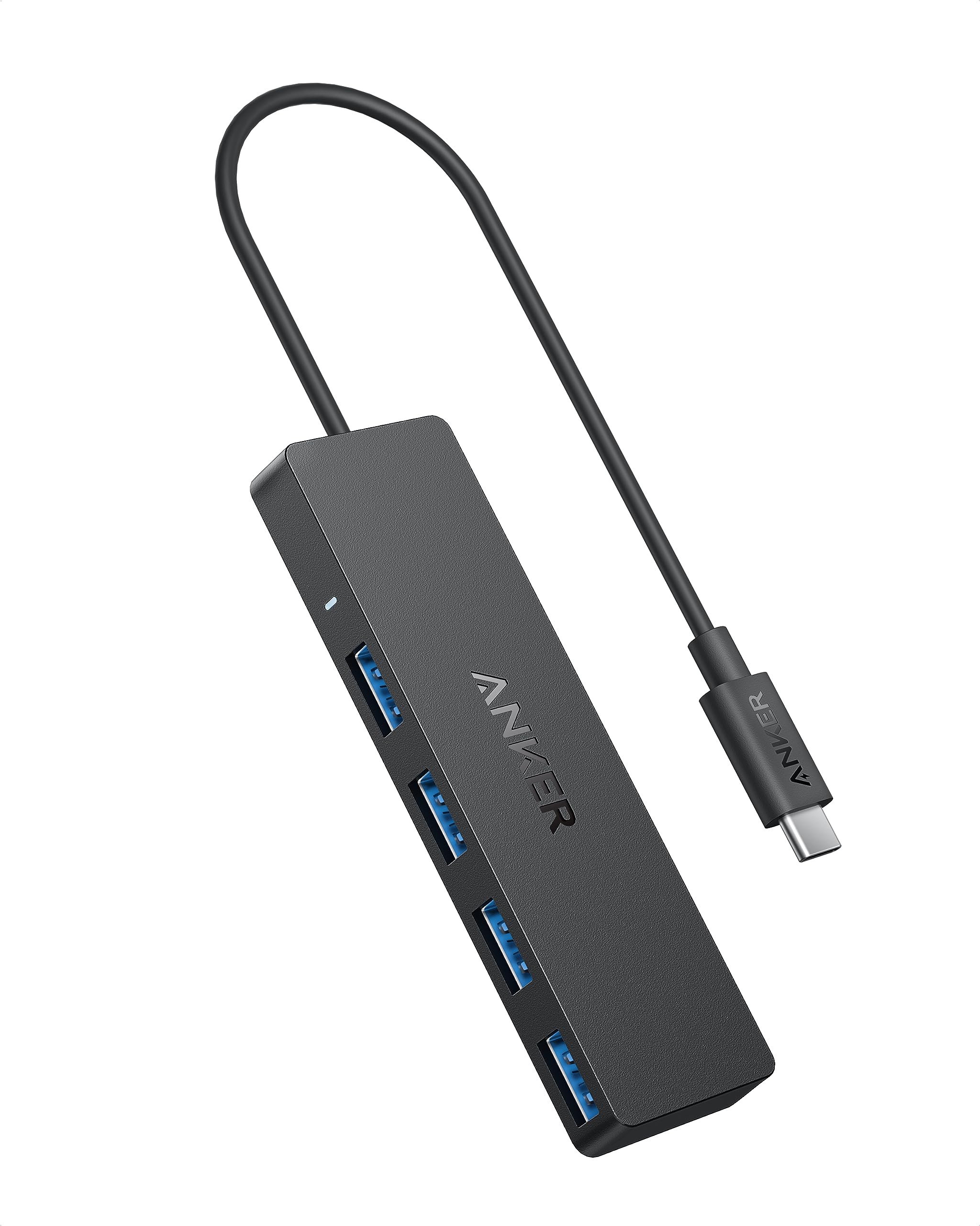 Anker 4 Port Usb 3.0 Data Hub   5Gbps Transfer Speed, 0.7Ft Cable For Macbook, Imac, Surface, Hdds