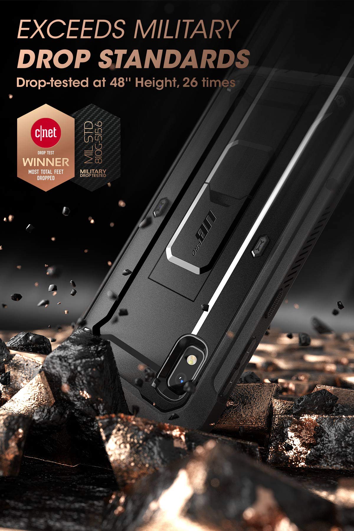 Supcase Unicorn Beetle Pro Series Designed For Samsung Galaxy A10E Case(2019 Release), Full Body Rugged Holster & Kickstand Case