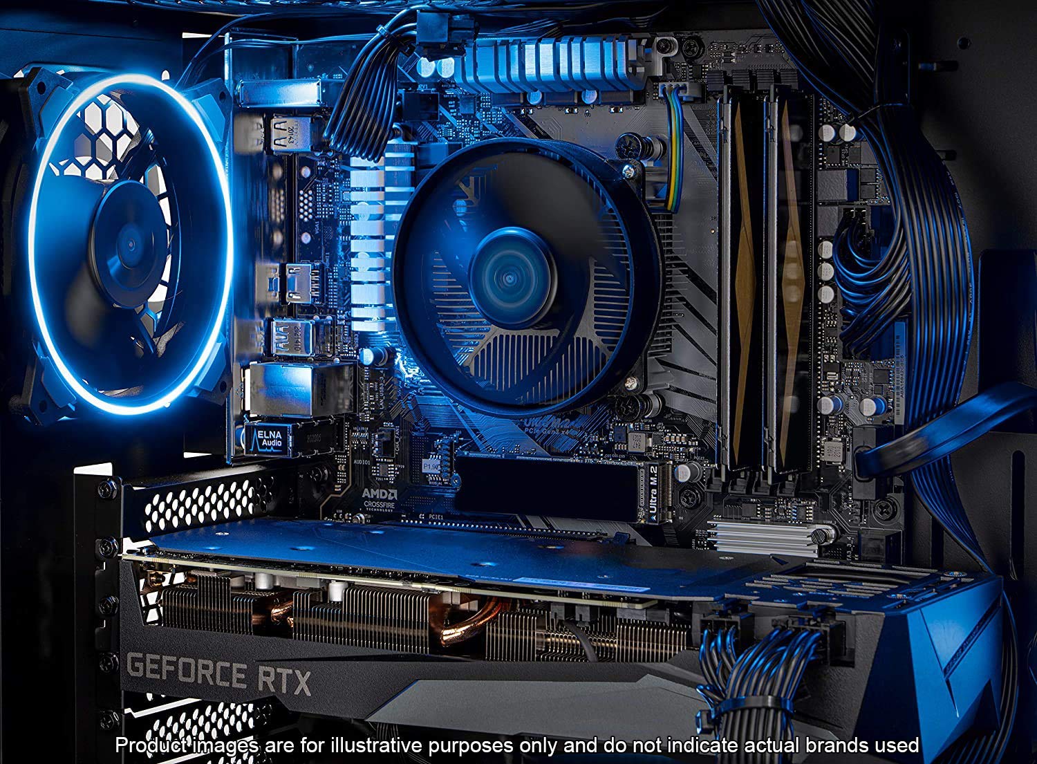 Skytech Azure Gaming Pc Desktop   Amd Ryzen 5 3600 3.6Ghz, Rtx 3070 8Gb, 16Gb Ddr4 3200, 1Tb Nvme, 650W Gold Psu, Windows 10 Hom