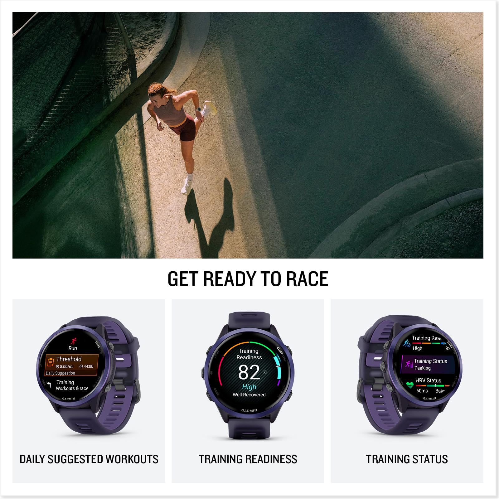 Garmin Forerunner 570, 47Mm, Advanced Gps Running And Triathlon Smartwatch, Amoled Display, Training And Recovery Features, Indi
