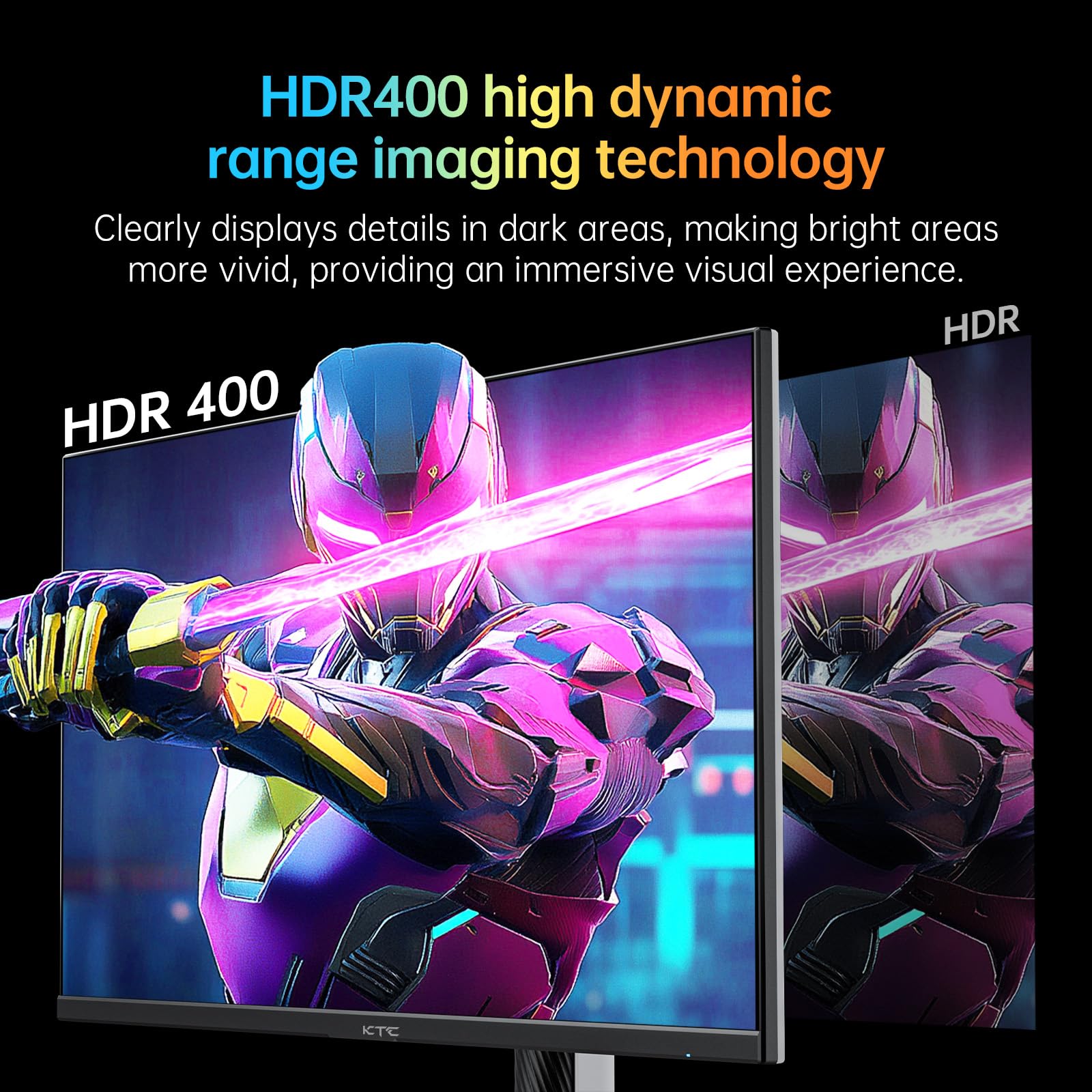 Ktc Monitor 27 Inch White Gaming Monitor Wqhd (2560X1440) Fast Ips, 300Hz (Supports 320Hz Via Overclocking) 1Ms 144% Srgb High B