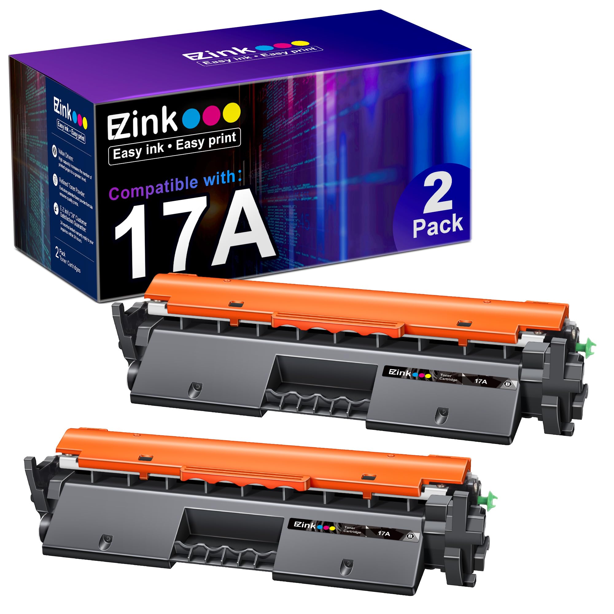 E Z Ink Compatible Toner Cartridges Replacement For Hp 17A Cf217A Toner To Use With Pro M102W, M102A, M130Fn, Pro Mfp M130Nw, Mf