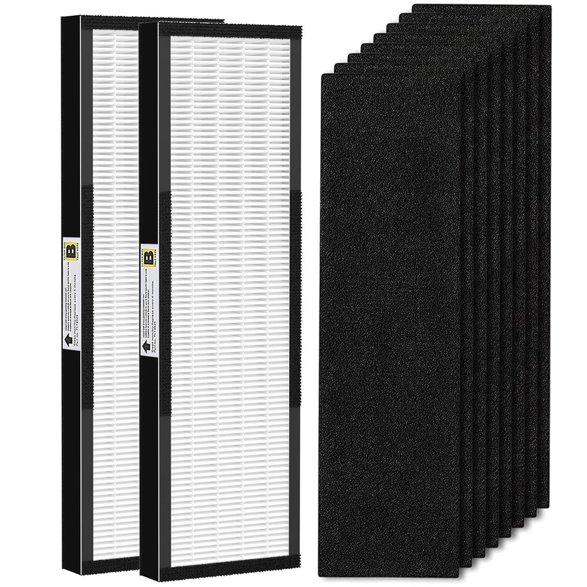Upgraded 2 Pack Flt4825 True Hepa Fil Ter B Replacement With Activated Carbon Pre Filters Compatible With Air Puri Fier Ac4825 A