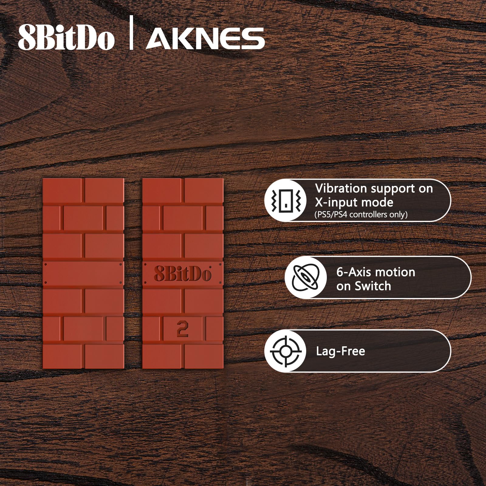 Aknes 8Bitdo Usb Wireless Controller Adapter 2 Converter Dongle For Switch/Switch Oled, Windows, Raspberry Pi, Ps5/Ps4/Ps3, Xbox