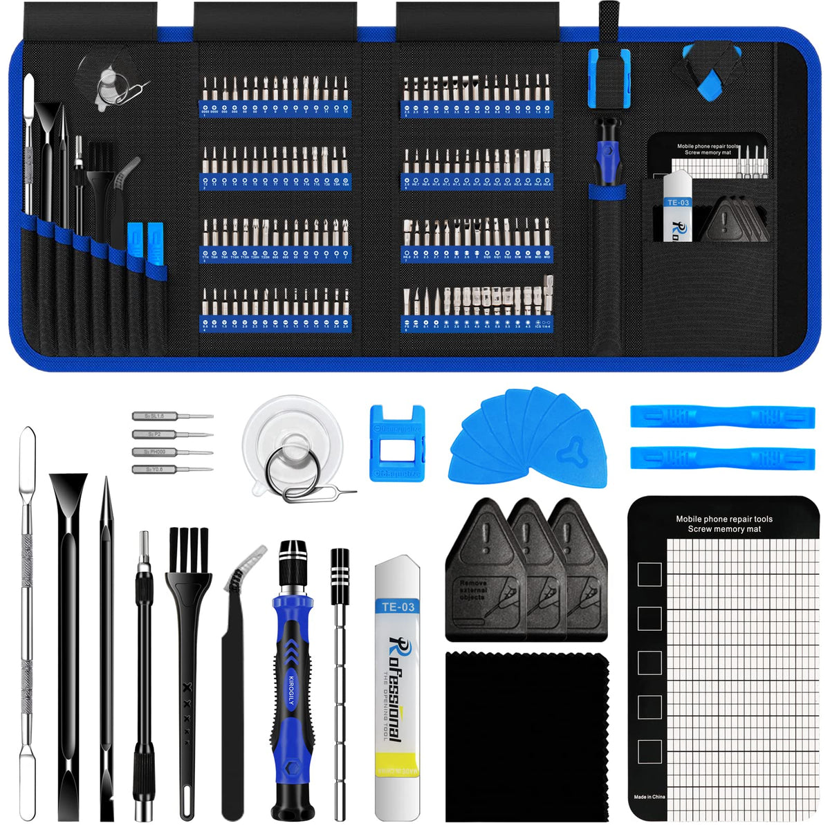 150 In 1 Precision Screwdriver Set, Computer, Laptop, Electronics Repair Tool Kit For Pc Macbook Cell Phone Iphone Nintendo Swit