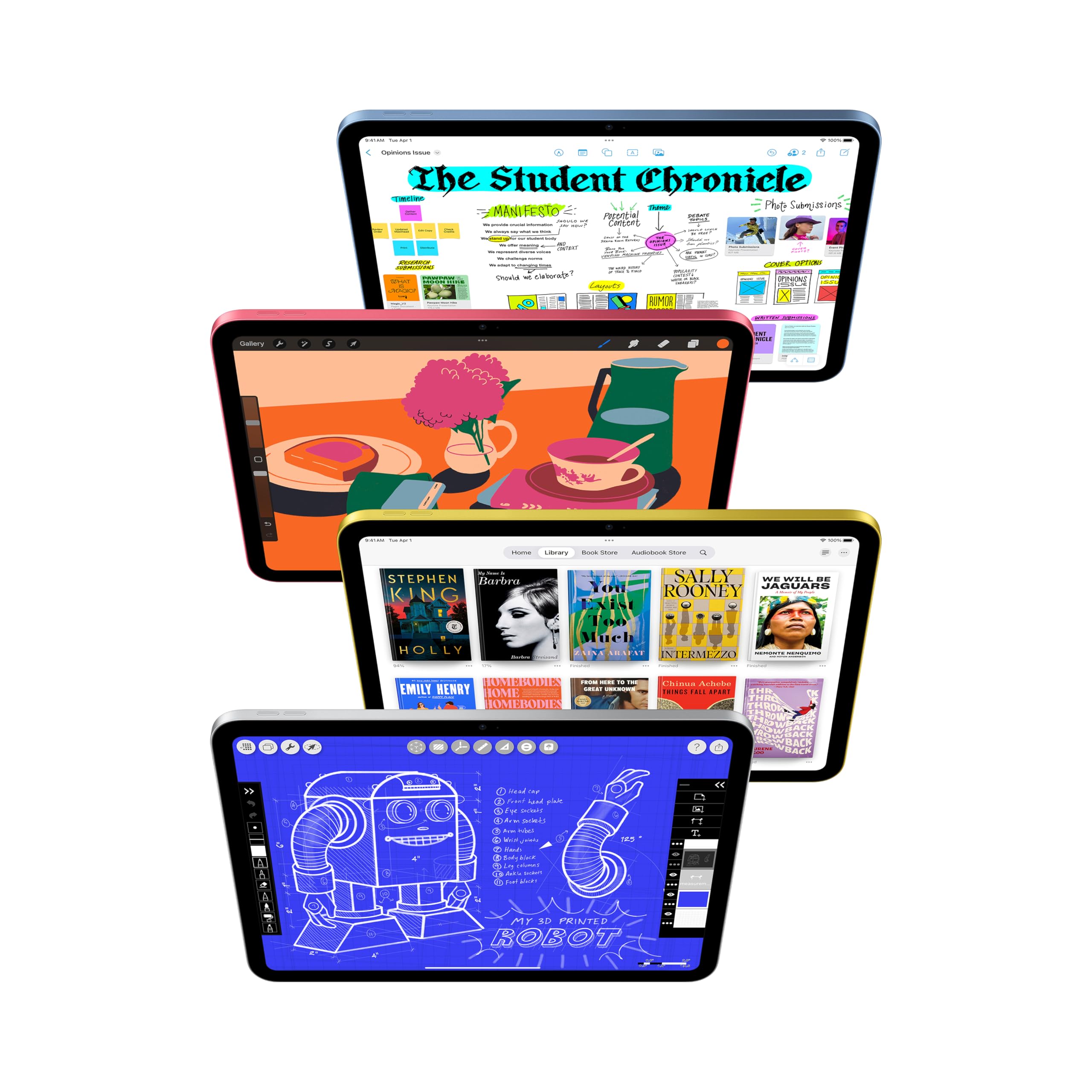 New Apple Ipad 11-Inch: A16 Chip, 11-Inch Model, Liquid Retina Display, 256Gb, Wi-Fi 6, 12Mp Front/12Mp Back Camera, Touch Id, A