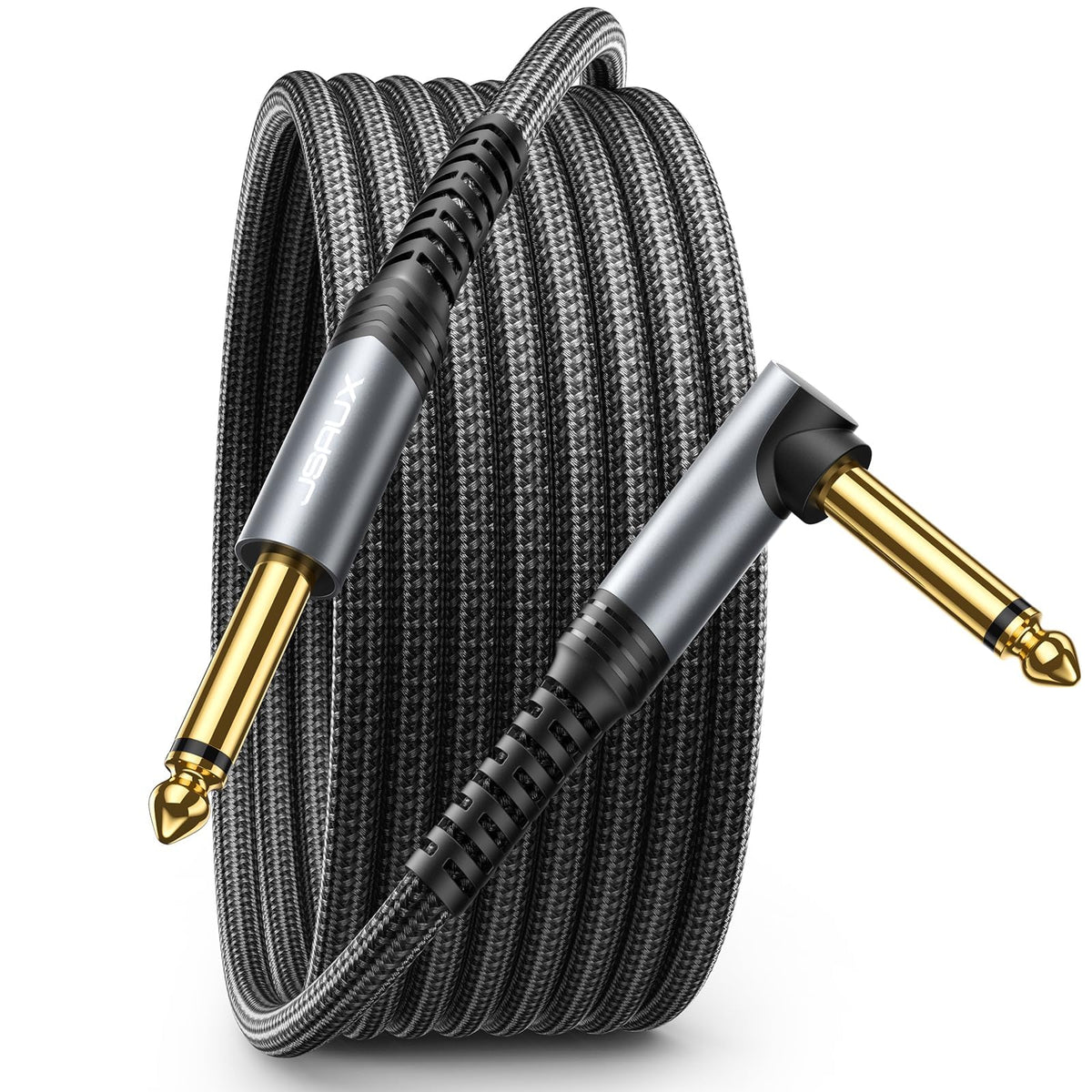 Jsaux 1/4 Inch Guitar Cable 6.6Ft, Guitar Cord Compatible With Electric Guitar, Bass, Drums, Pedals, Amplifiers, Preamps, Mixers