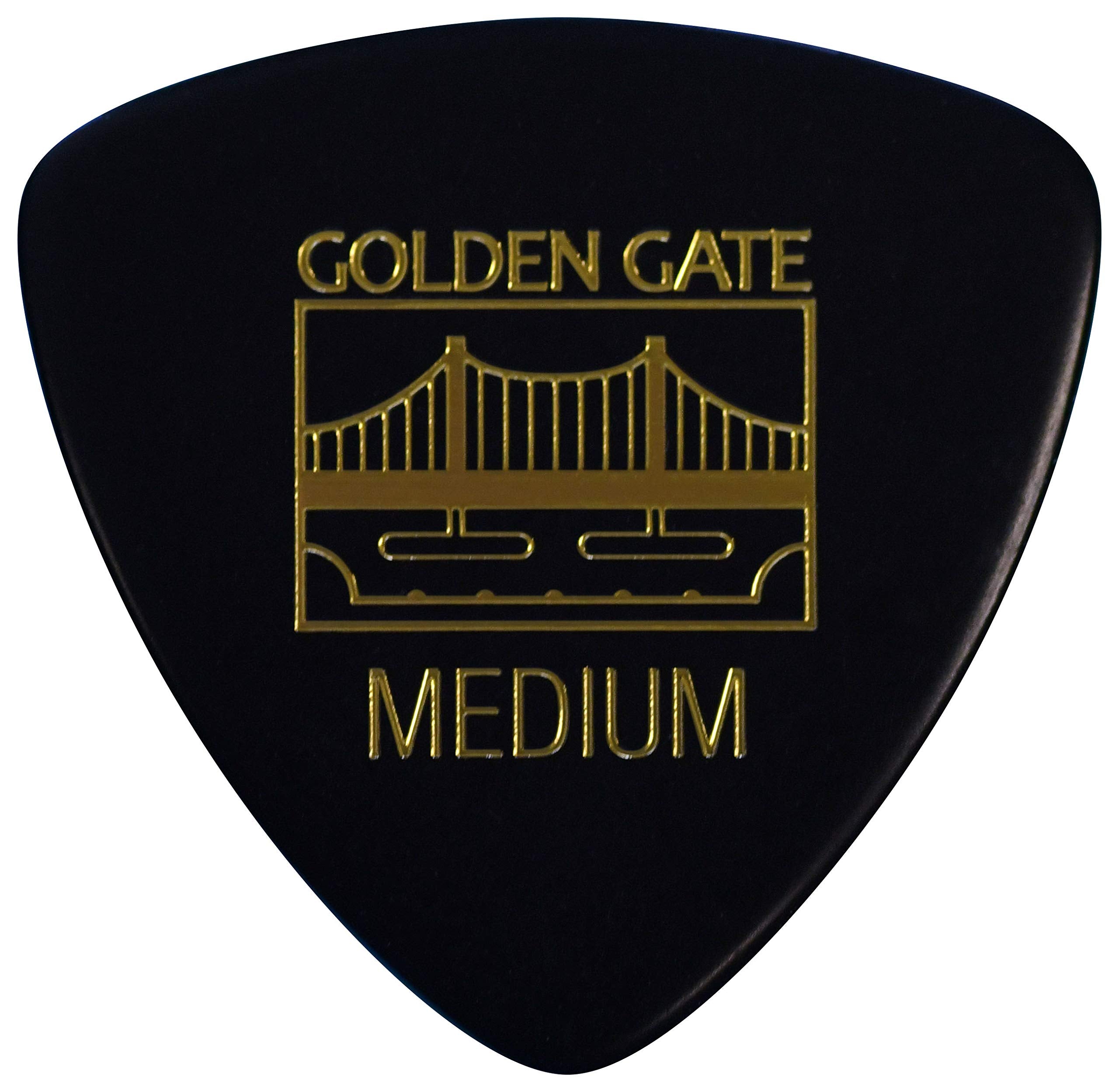 Golden Gate Mp 403 Deluxe Flat Pick   Large Triangle   Black   Medium