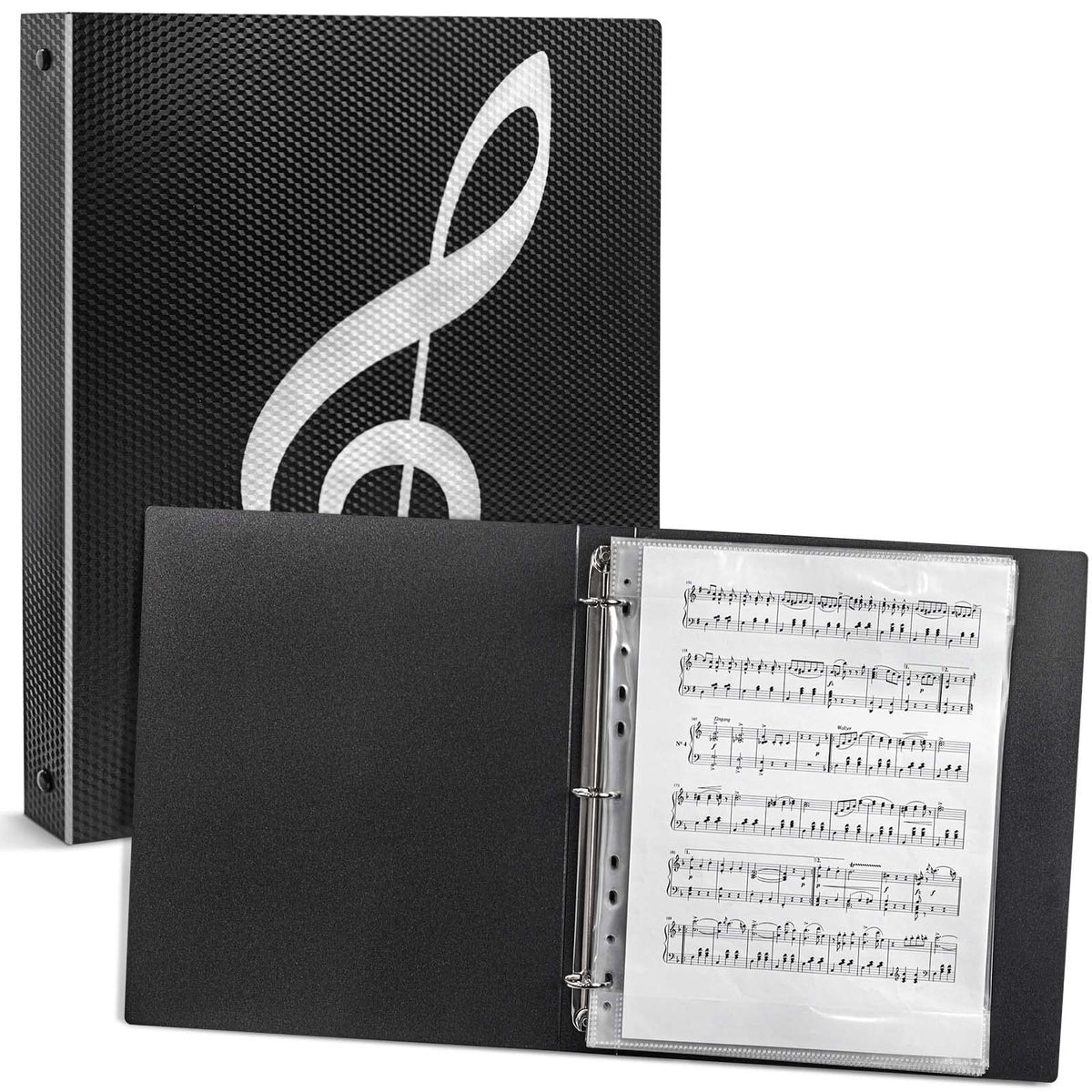 Sheet Music Folder, Letter Size Music Binder, 80 Pages Capacity, Writa ...