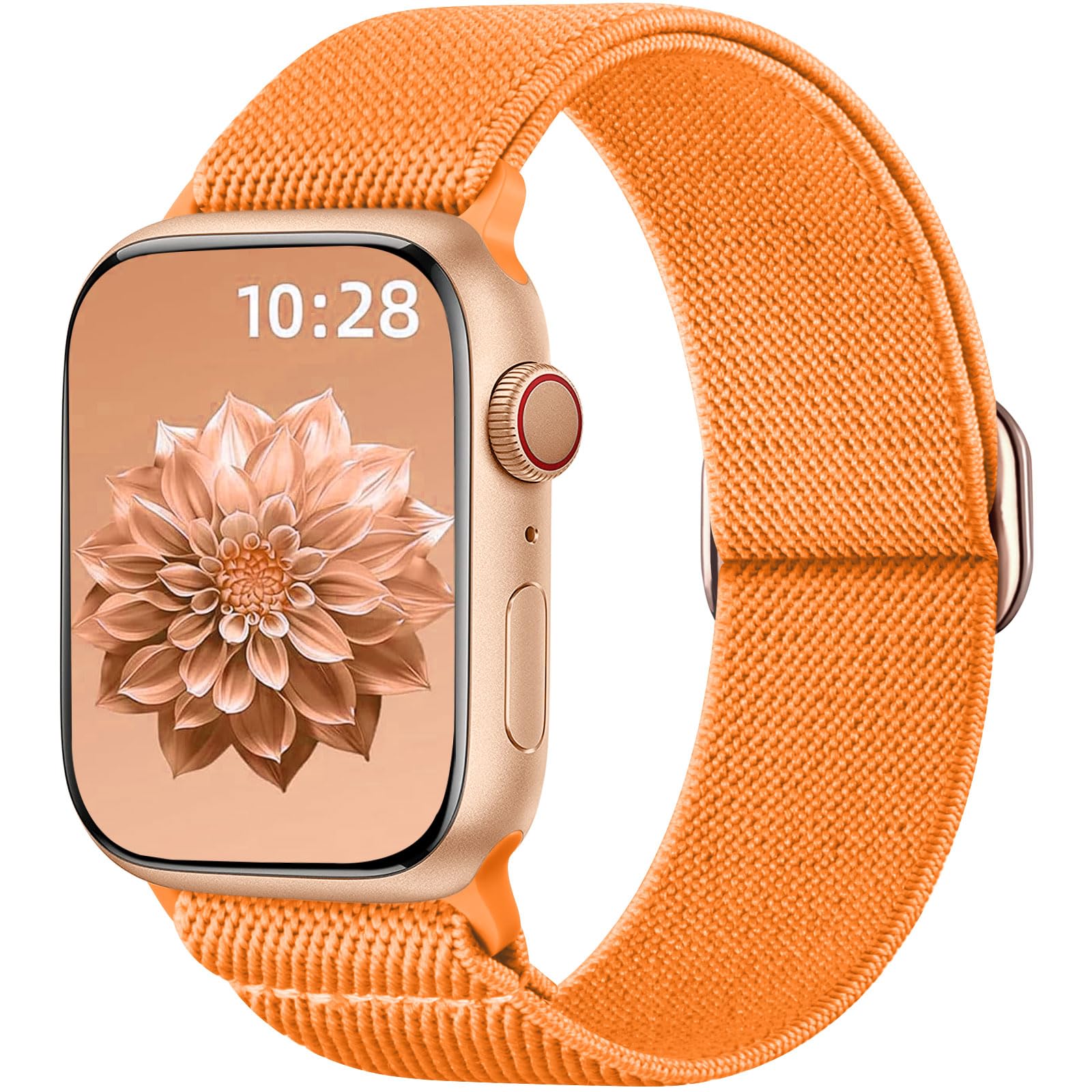 Ynitec Stretchy Nylon Loop Band Compatible with Apple Watch 40mm 38mm 41mm 42mm, Sport Ankle/Arm/Wrist Strap for iWatch Series 1