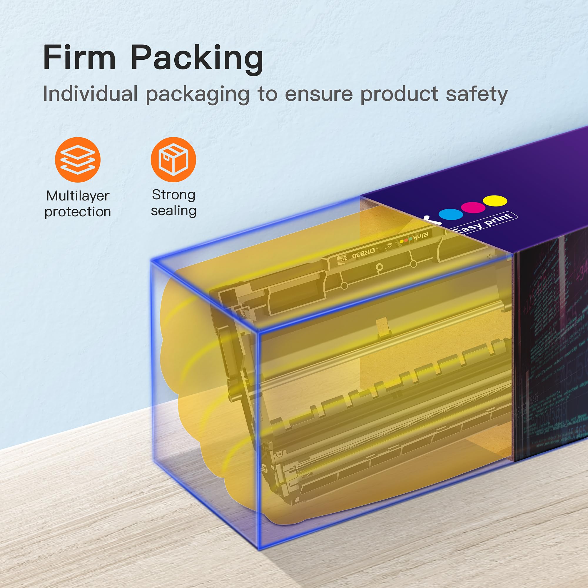 E Z Ink Compatible Drum Unit Replacement For Brother Dr830 Dr 830 Tn830 Tn 830 Drum Unit To Use With Hl L2460Dw Dcp L2640Dw Hl L
