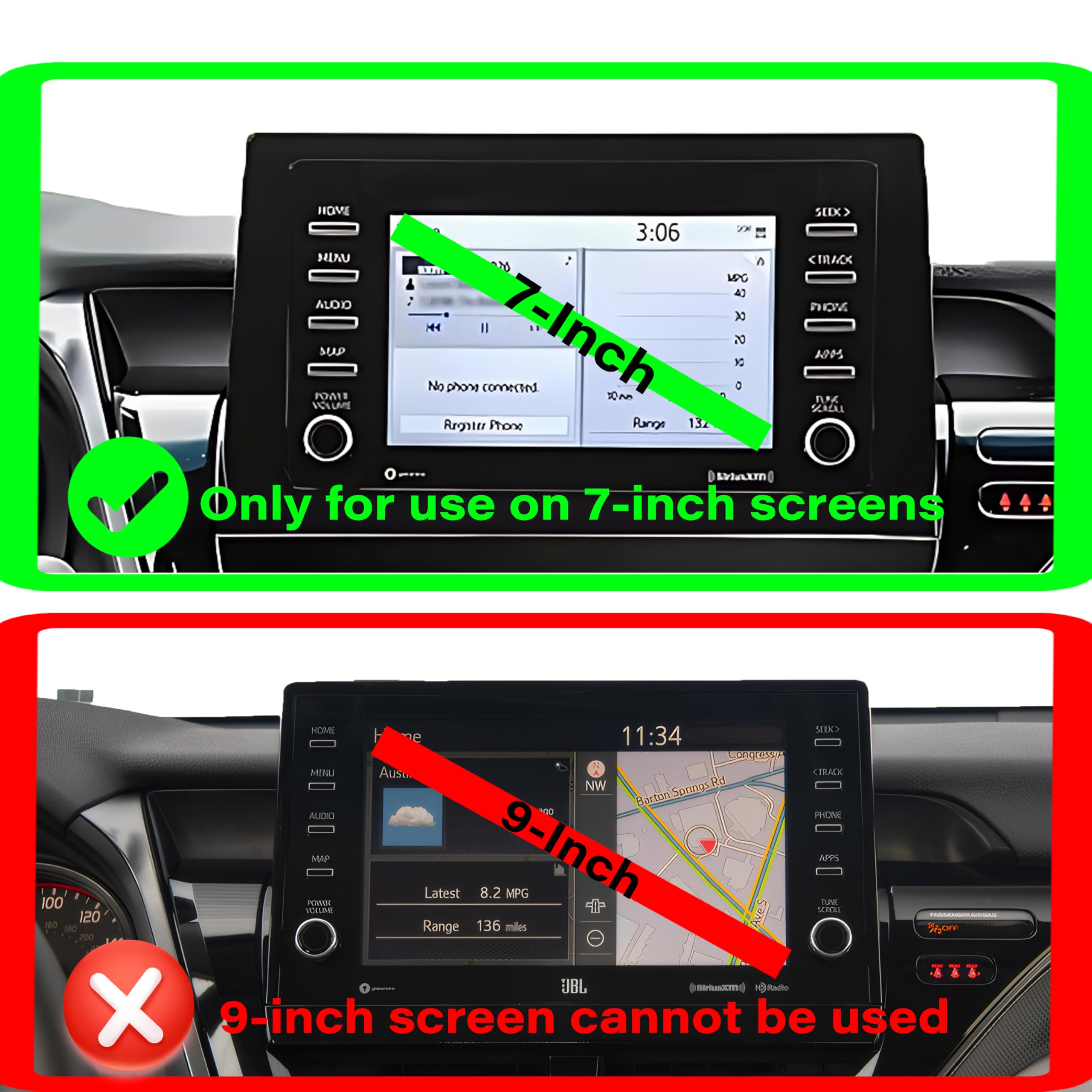 Abeeygeomarn Car Phone Holder For Toyota Camry 2021 2022 2023 2024 Accessories Apply To 7 Inch Touch Screen 15W Fast Wireless Ch