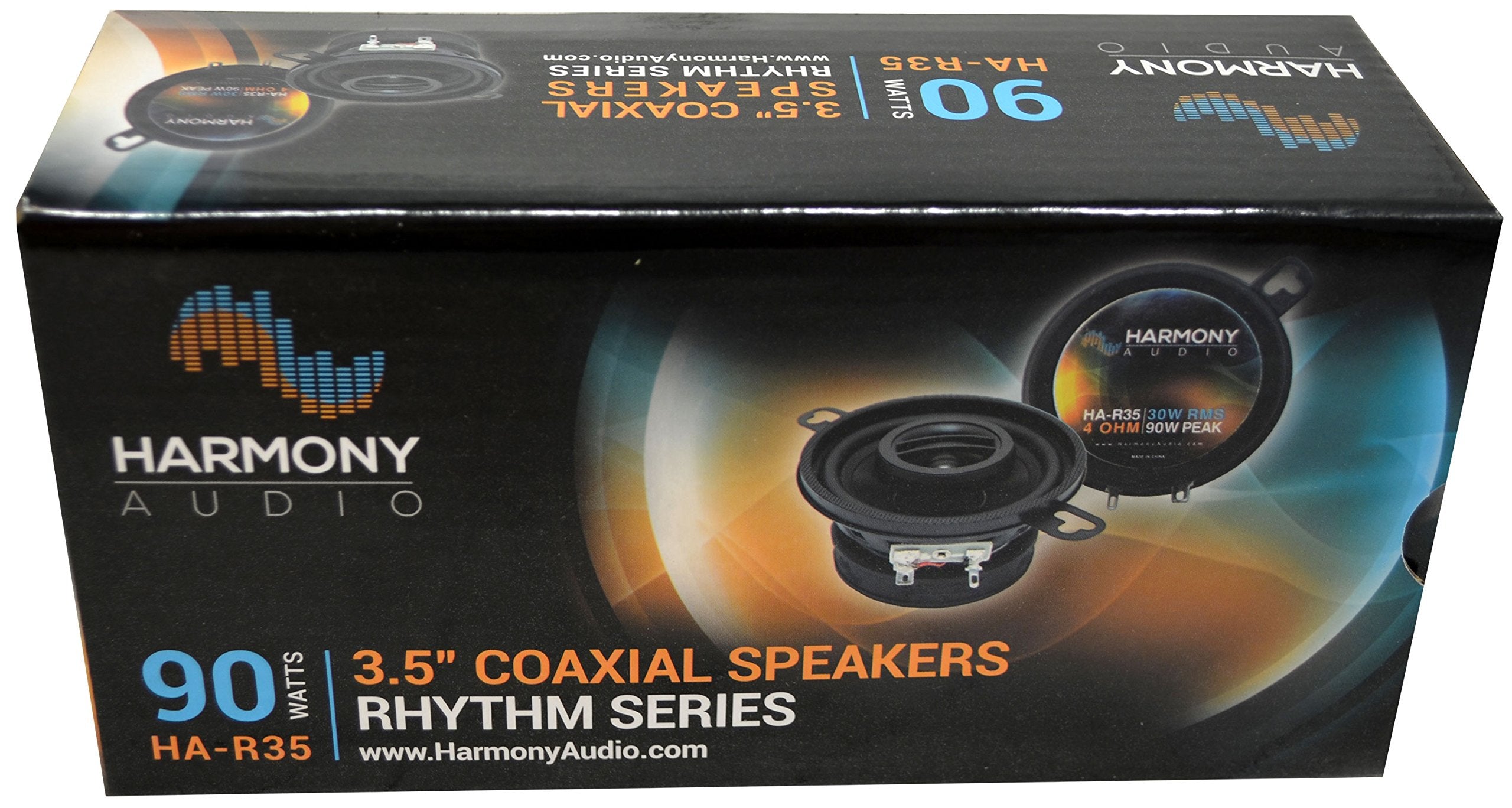 Harmony Audio Ha R35 Car Stereo Rhythm Series 3.5' Replacement 90W Speakers