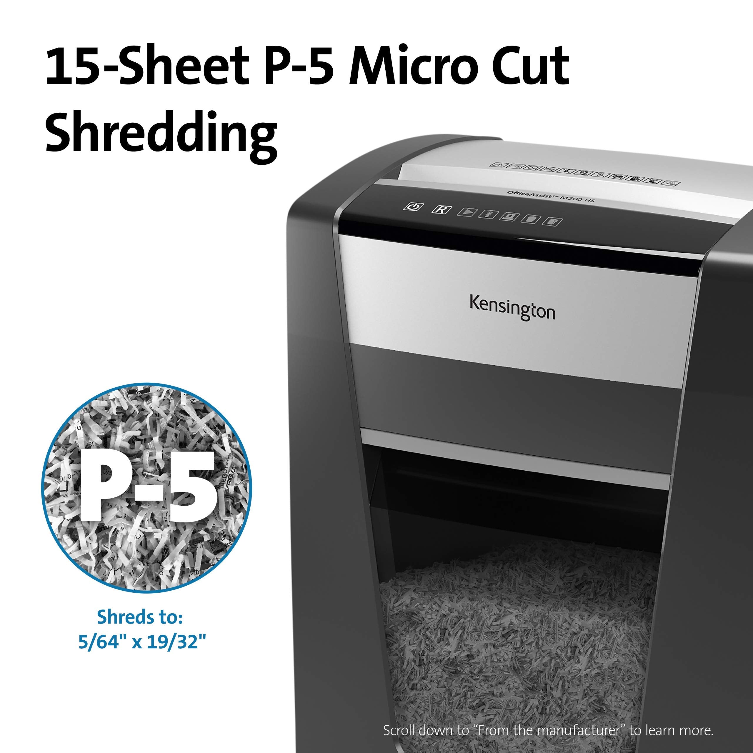 Kensington Micro Cut Shredder   Officeassist M200 Hs Anti Jam (K52078Am)
