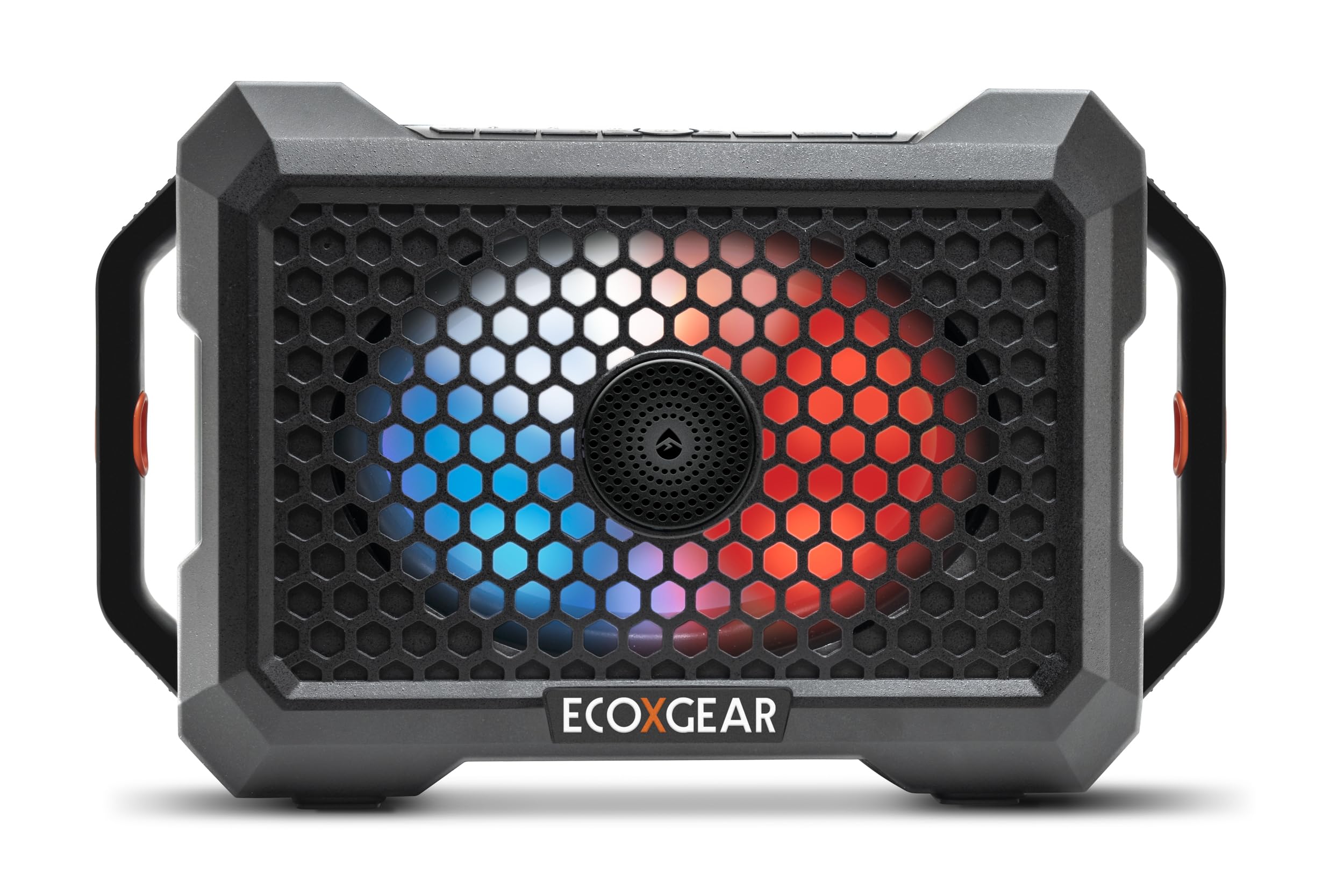 Ecoxgear Defender: Outdoor Portable Bluetooth Speaker, 121Db Massive Sound, Waterproof And Drop Proof, With Led Party Lights, Pair Up To 100, 25+ Hours Playtime (Black Oak)