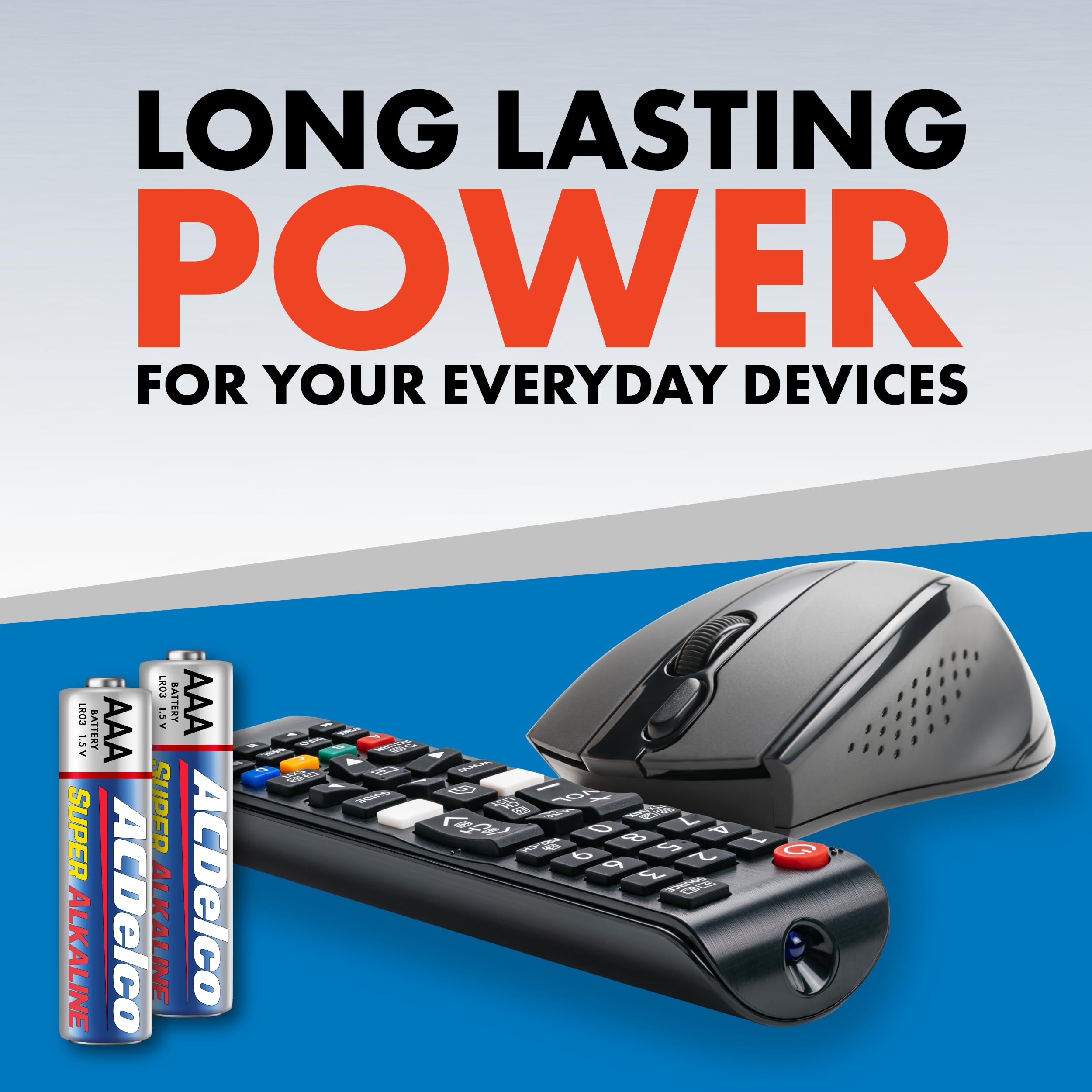 Acdelco 48-Count Triple Aaa Batteries, Maximum Power Super Alkaline Battery For Home And Office, 10-Year Shelf Life, Reclosable