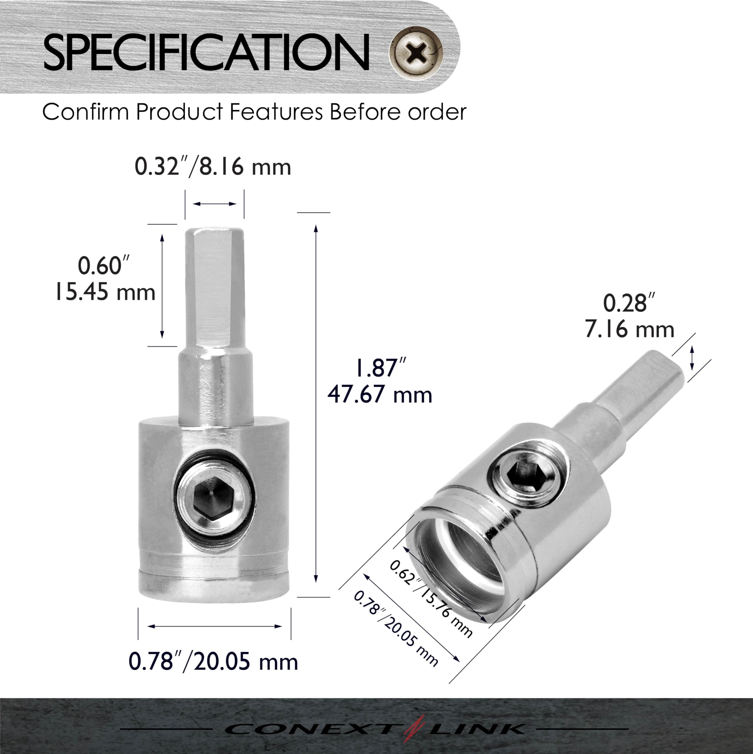 Conext Link Gad04 1/0 Gauge To 4 Gauge Wire Reducer 2 Pack (16700)
