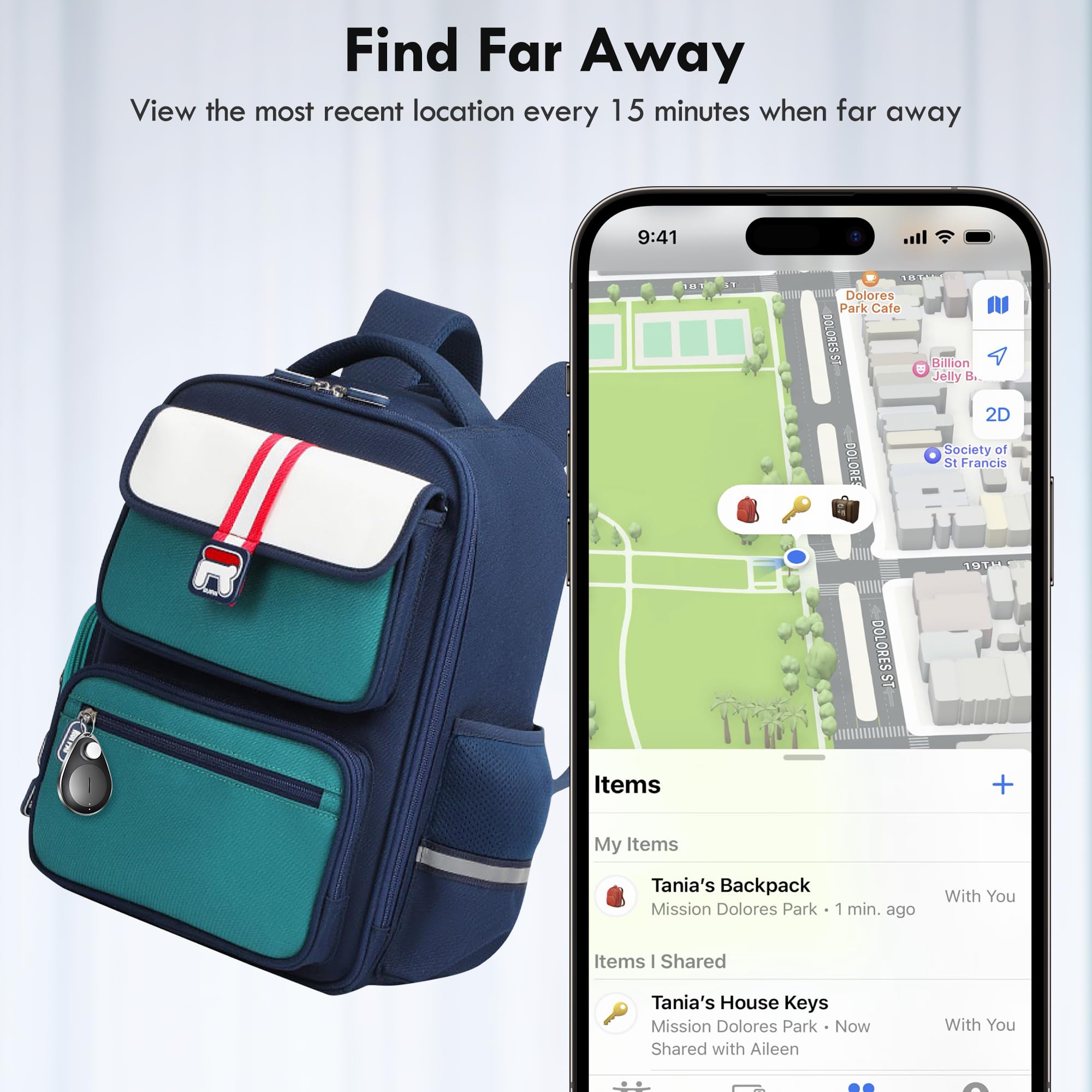 Lulaven Utag Gps Tracker For Kids 2 Pack, Bluetooth Tracker Works With Apple Find My, Waterproof, Hidden Design, Share Locations