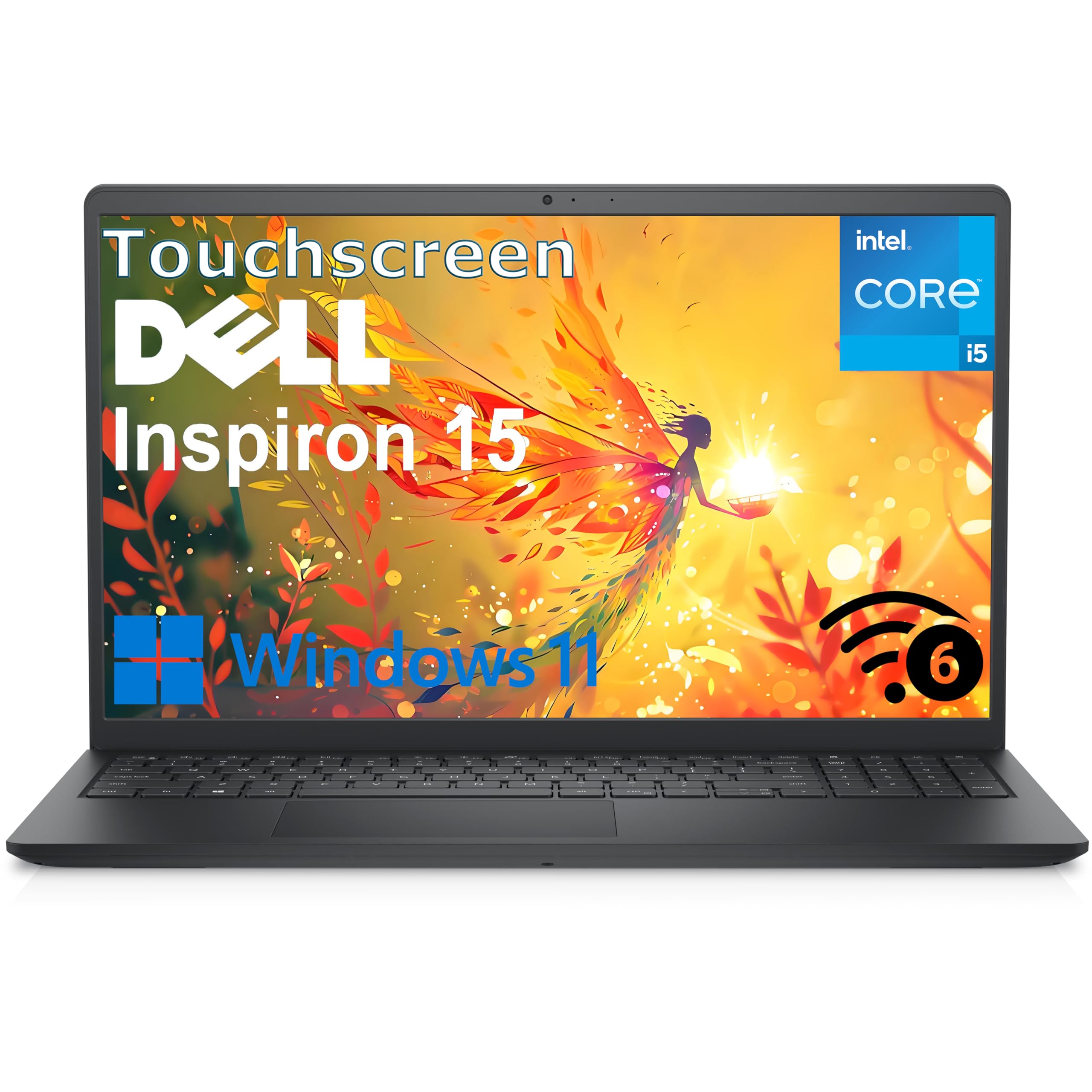 Dell Inspiron 15.6 FHD Touchscreen Laptop Computer, 13th Gen Intel 10-Core i5-1334U, 32GB DDR4 RAM, 1TB PCIe SSD, WiFi 6, Blueto