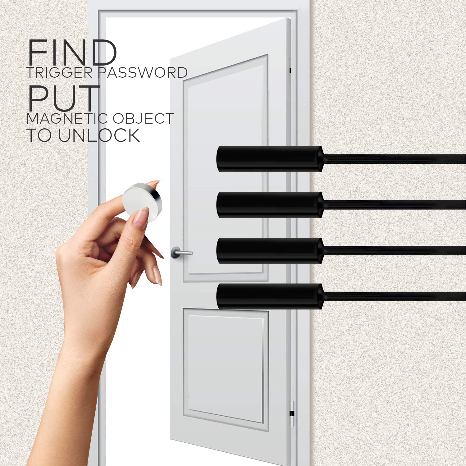 Bearhoho Escape Room Props Put Magnet Sensor In Right Order To Release Lock Control 12 Em Lock For Exit Room Owner