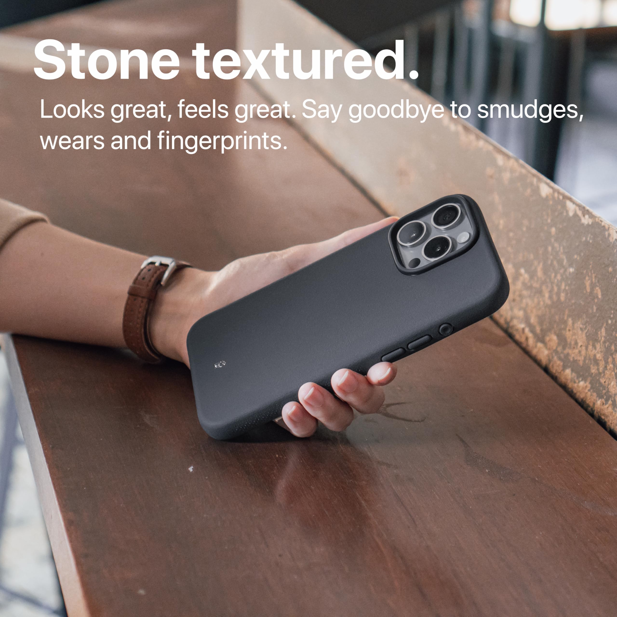 Tineeowl For Iphone 16 Pro Magnetic Case, Compatible With Magsafe, Tpu, Minimalist, Slim/Thin, Grippy, Microfiber Lining, Rounde