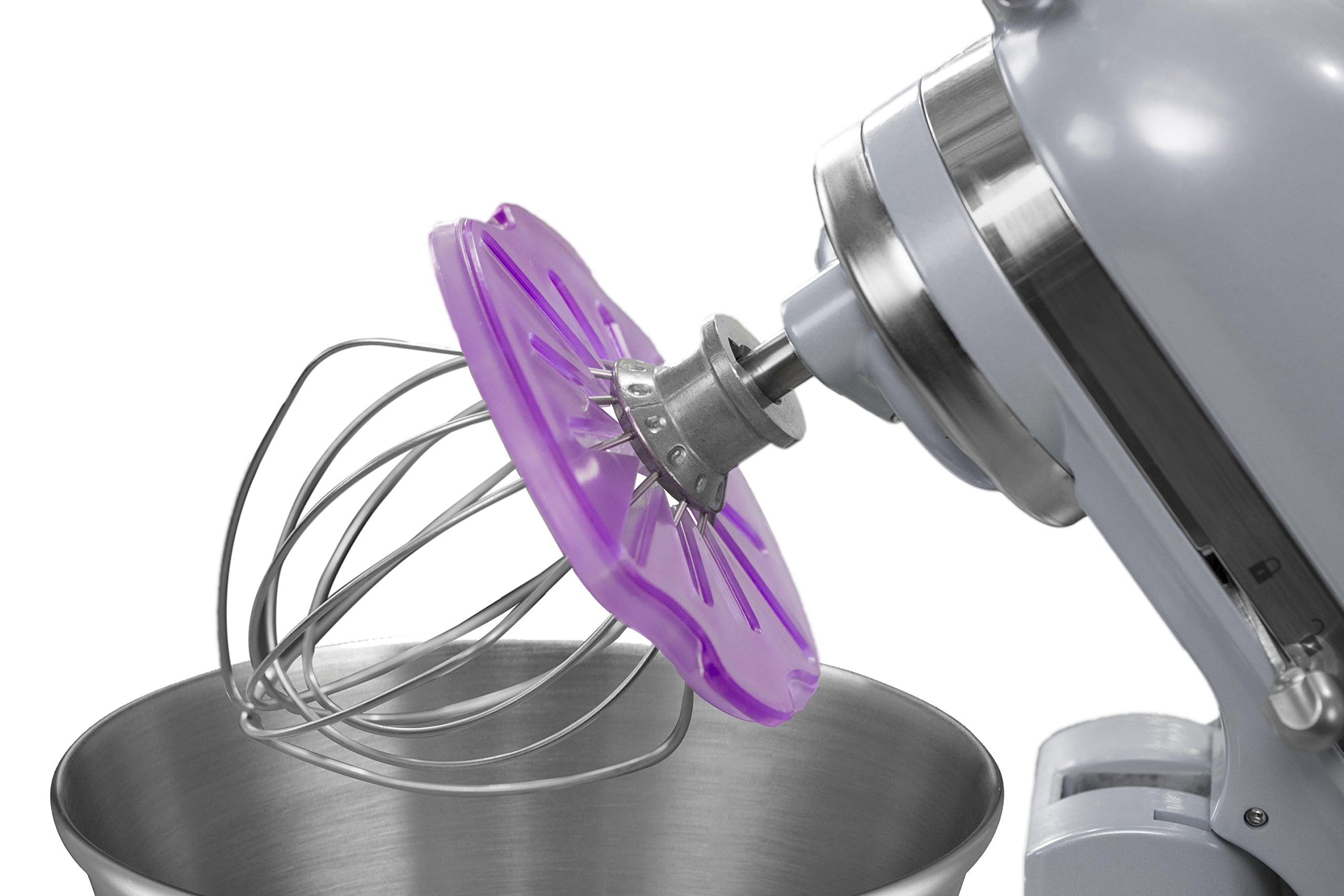 Whisk Wiper� Pro For Stand Mixers   Mix Without The Mess   The Ultimate Stand Mixer Accessory   Compatible With Kitchenaid Stand Mixers (For Tilt Head Mixers, Violet)