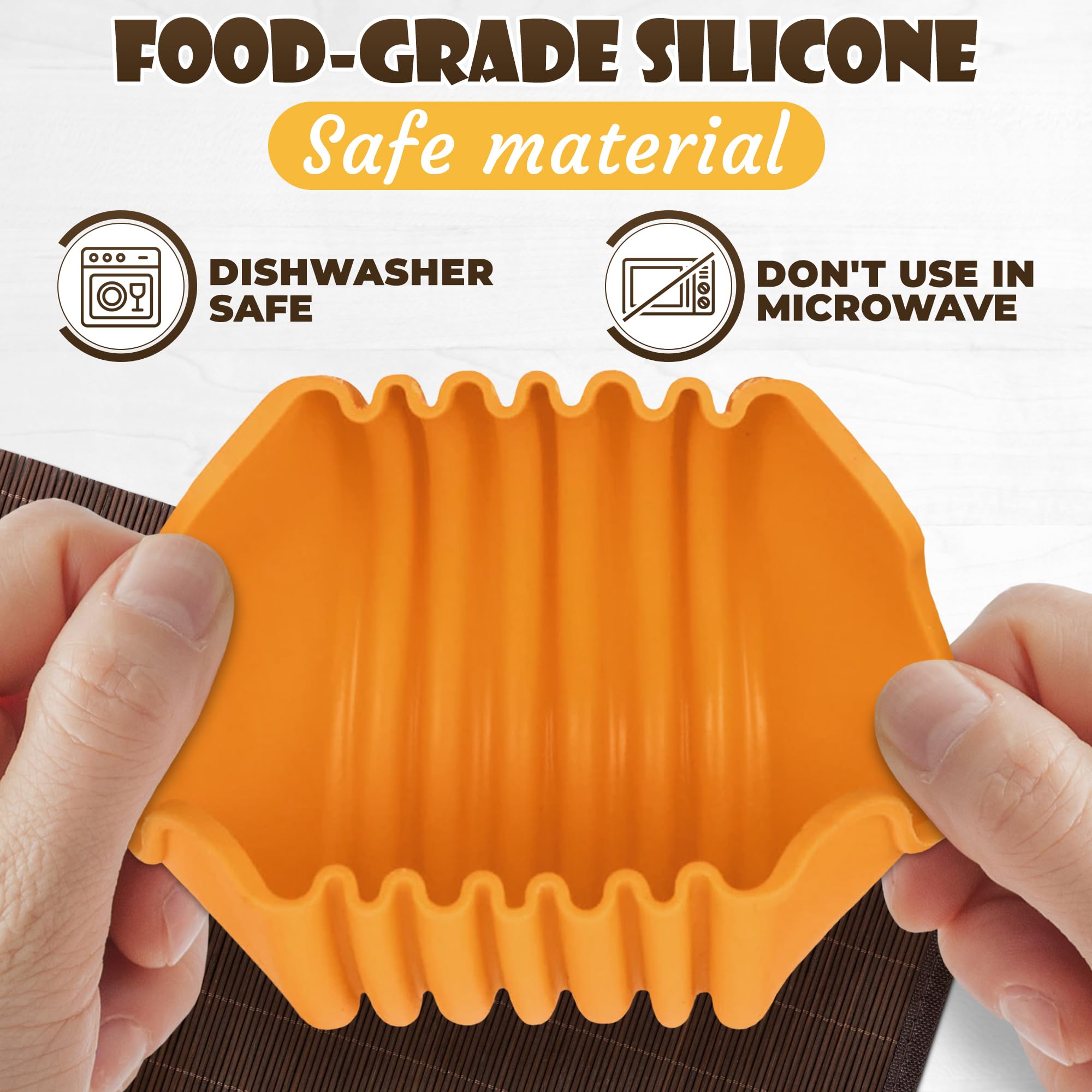 4Pcs Burger Holder Silicone Burger Holder For Eating   Reusable Hamburger Holders For Eating Washable Sandwich Holders   Reusabl