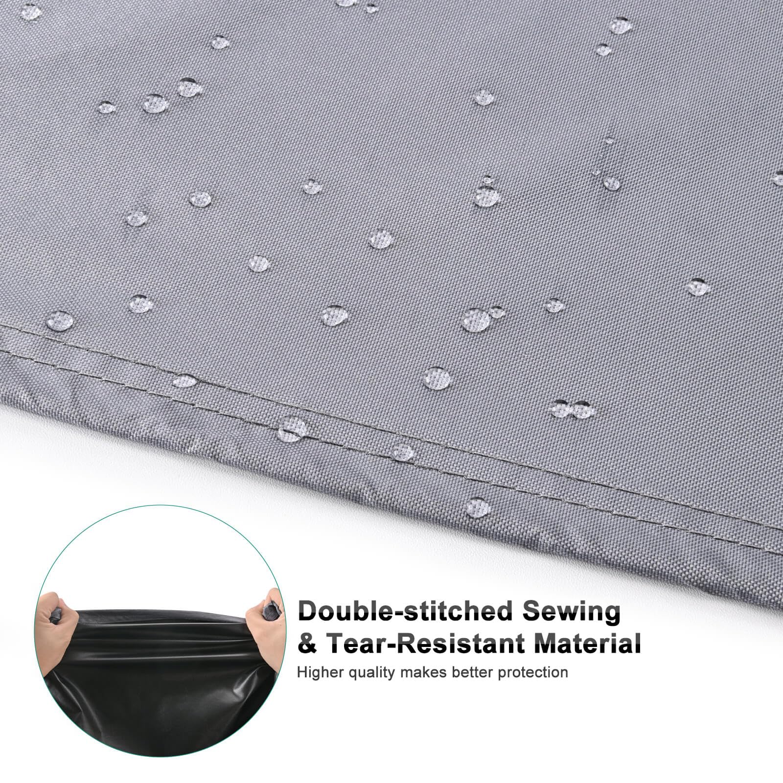 Brosyda Central Large Air Conditioner Cover For Outside Units, Waterproof & Windproof Outdoor Ac Units Cover Gray (24''X24''X30'