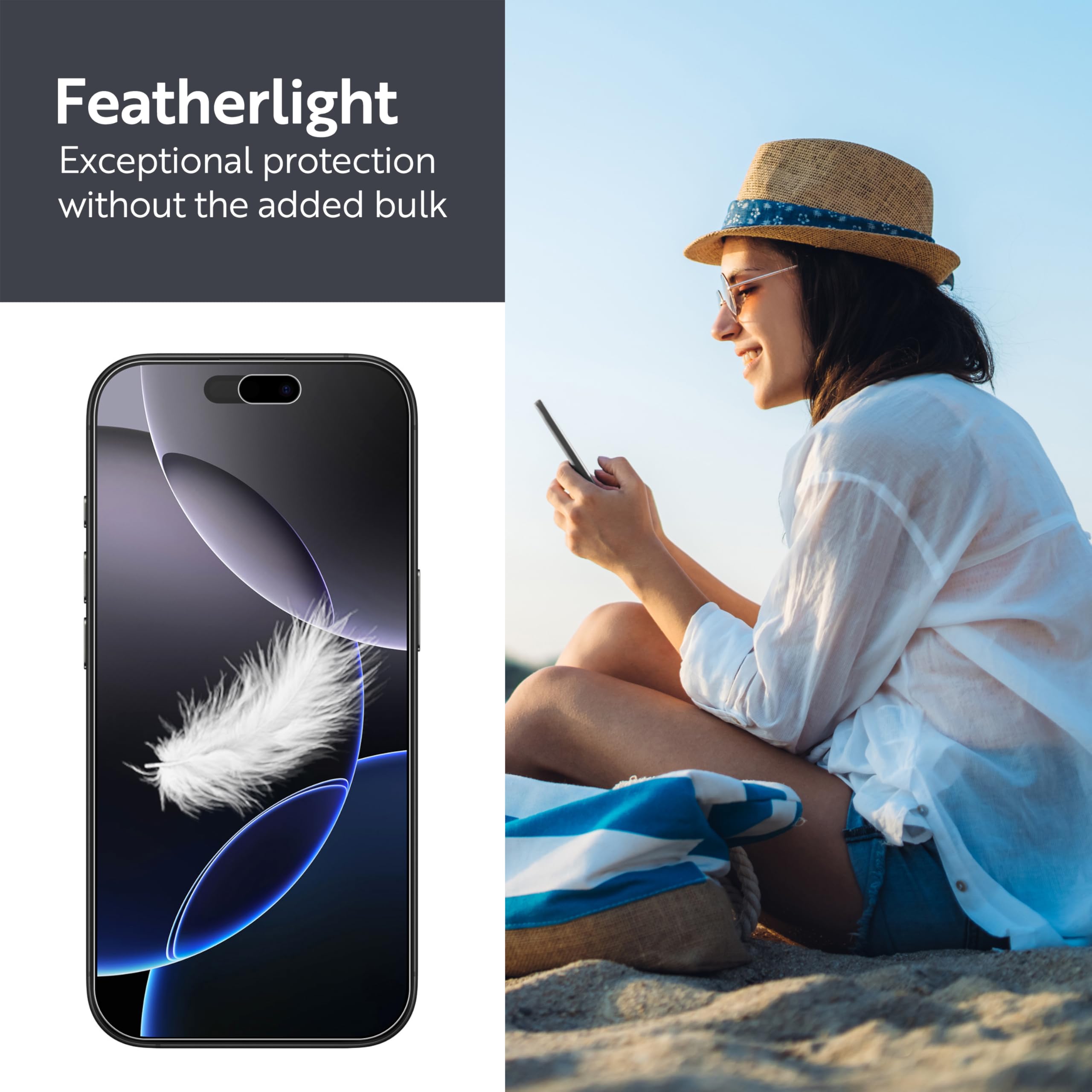 Armorsuit 2 Pack Paper-Feel Texture Screen Protector For Iphone 16 Pro Max Case Friendly Militaryshield Matte Film - Made In Usa