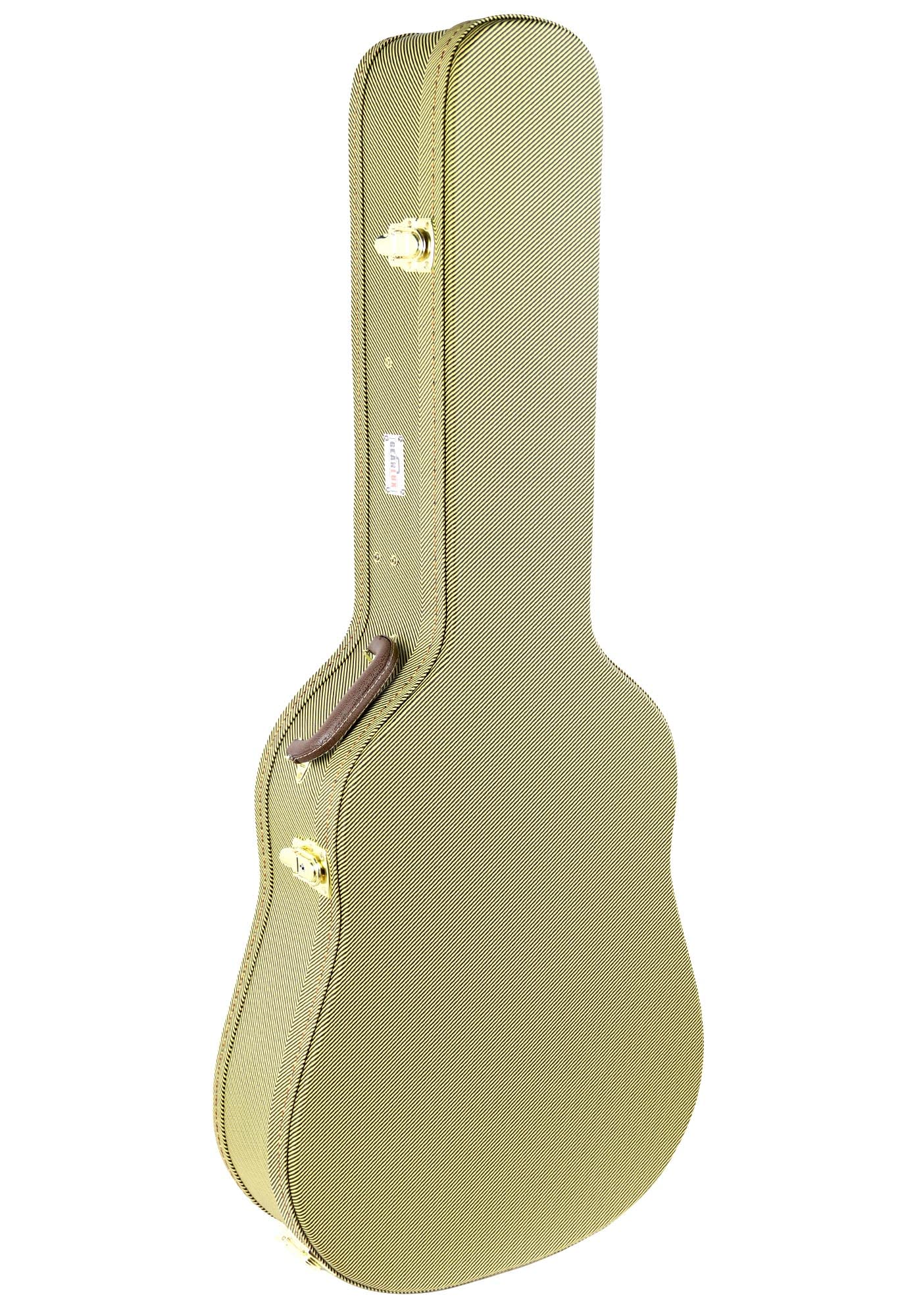 Gearlux Dreadnought Acoustic Guitar Hard Case   Tweed