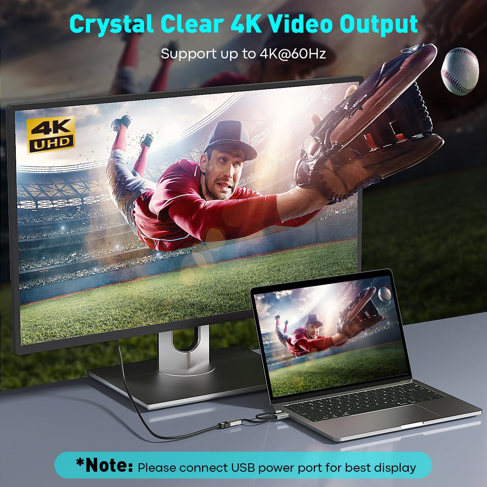 Hdmi To Displayport Adapter | 4K@60Hz Active Hdmi 2.0 Male To Dp 1.2 Female Converter Uni Directional Hdmi Cable Support Hdcp 2.