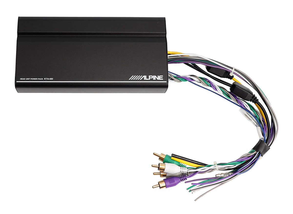 Alpine Kta 450 4 Channel Power Pack Amplifier With Dynamic Peak Power 45W Rms X 4, At 2 Or 4 Ohms