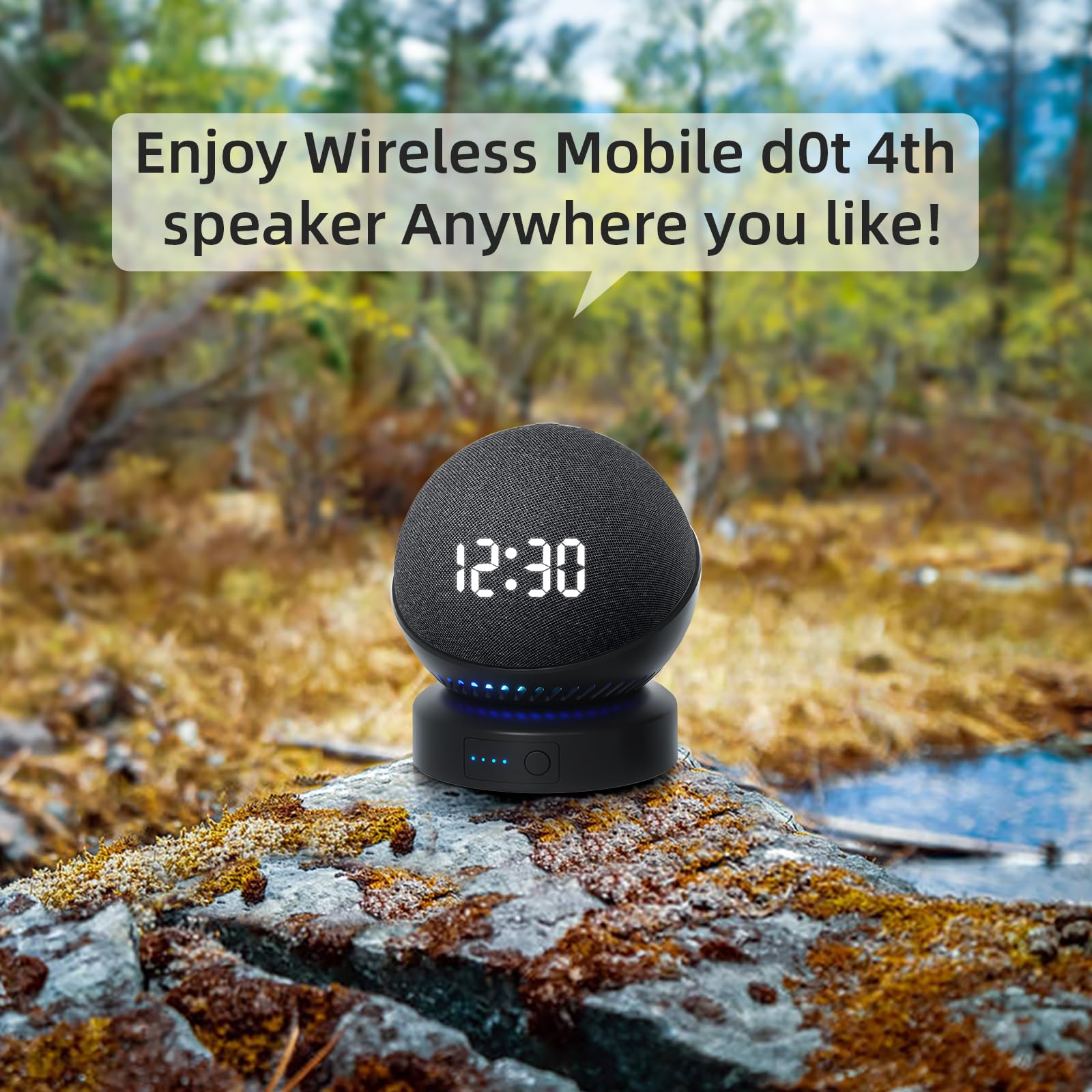 Battery Base For D0/T 4Th & 5Th Generation Portable D0/T 5Th Gen And Google Nest Wifi Battery Base Stand, Not Including The Spea