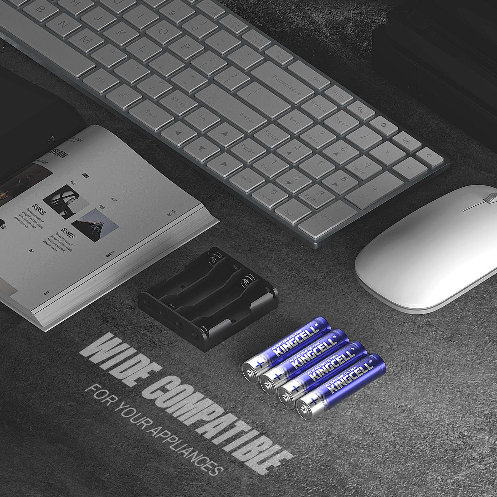 Kingcell Aaa Batteries 36 Pack, High Performance Triple Aaa Batteries With Long Lasting Power,Alkaline Aaa Batteries 10 Year She