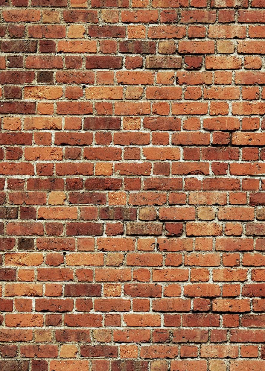 Aiikes 5X7Ft Red Brick Wall Backdrop Brick Photography Backdrop Baby Birthday Party Graduation Home Decoration Background Photo
