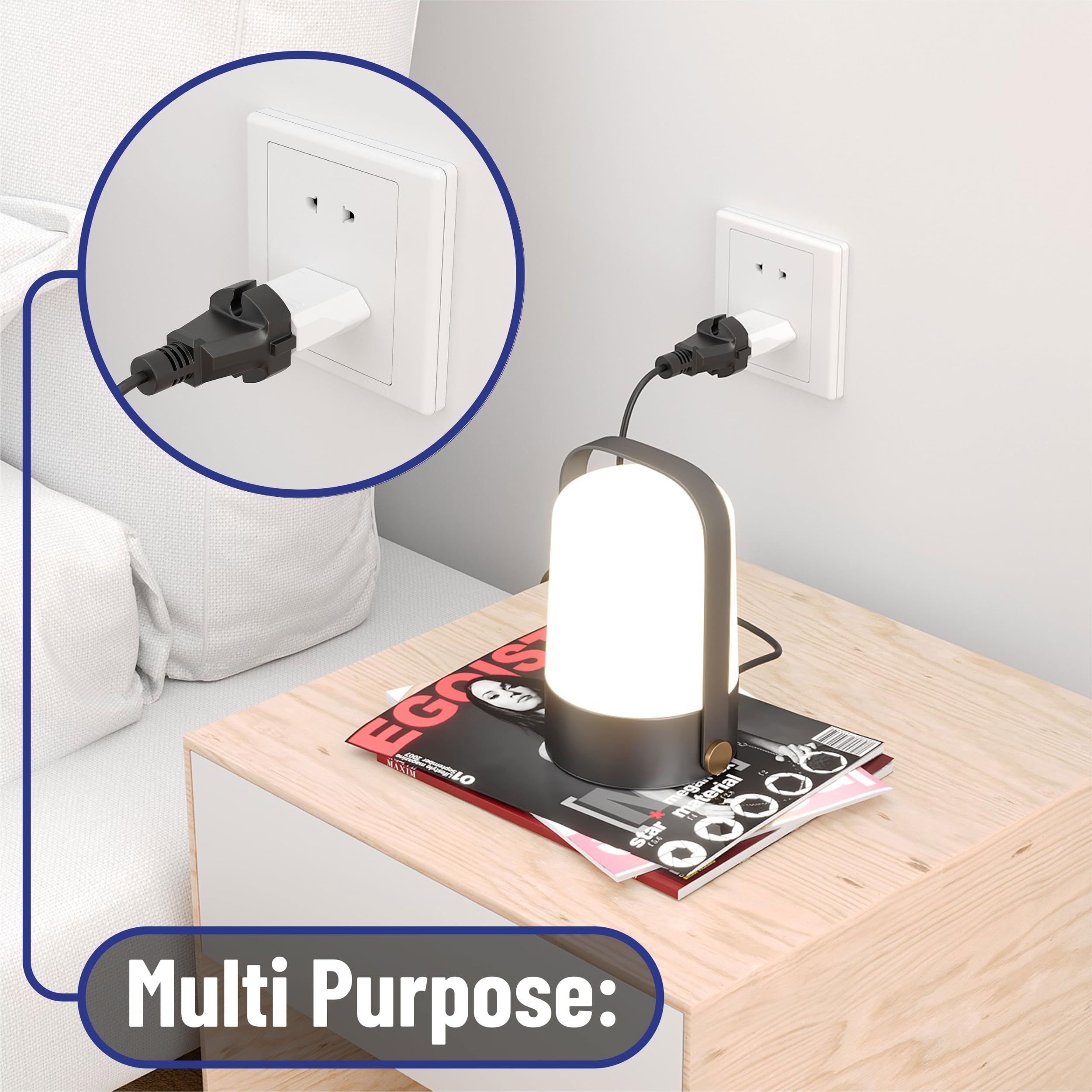 Bates  Europe To Us Plug Adapter, 5 Pack, (Type A & B), European To Us Plug Adapter, Eu To Us Plug Adapter, Adapter Europe To Us