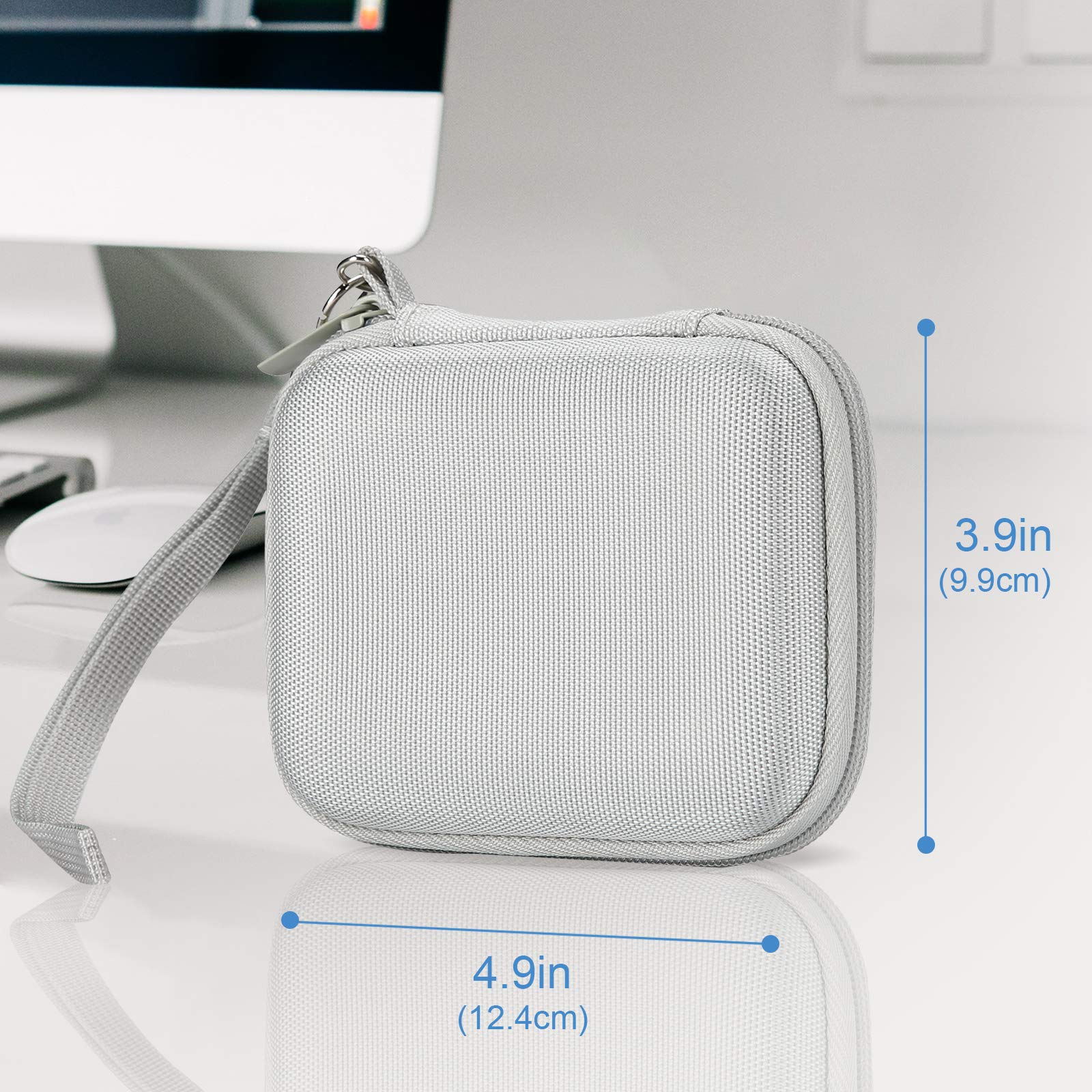 Procase Hard Carrying Case Compatible For Samsung T7/ T7 Touch Portable Ssd With 2 Cable Ties, Shockproof Travel Organizer For 5