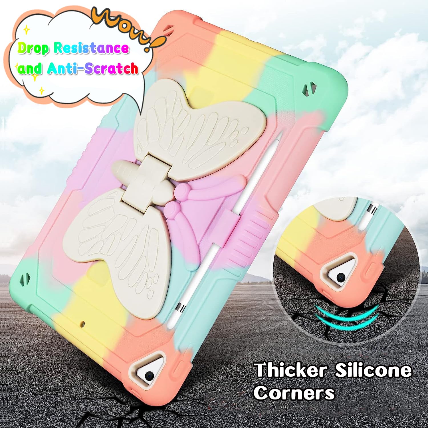 Dreamerx Ipad 10.2/10.5 Case For Kids Girls, Ipad 9Th/8Th/7Th Generation Case 2021/2020/2019 10.2'', Ipad Air 3Rd Gen 2019 /Pro